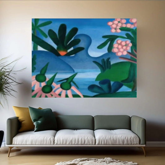 Tarsila do Amaral ''the lake,''print Giclée print Canvas Wall Art Poster - Y Canvas