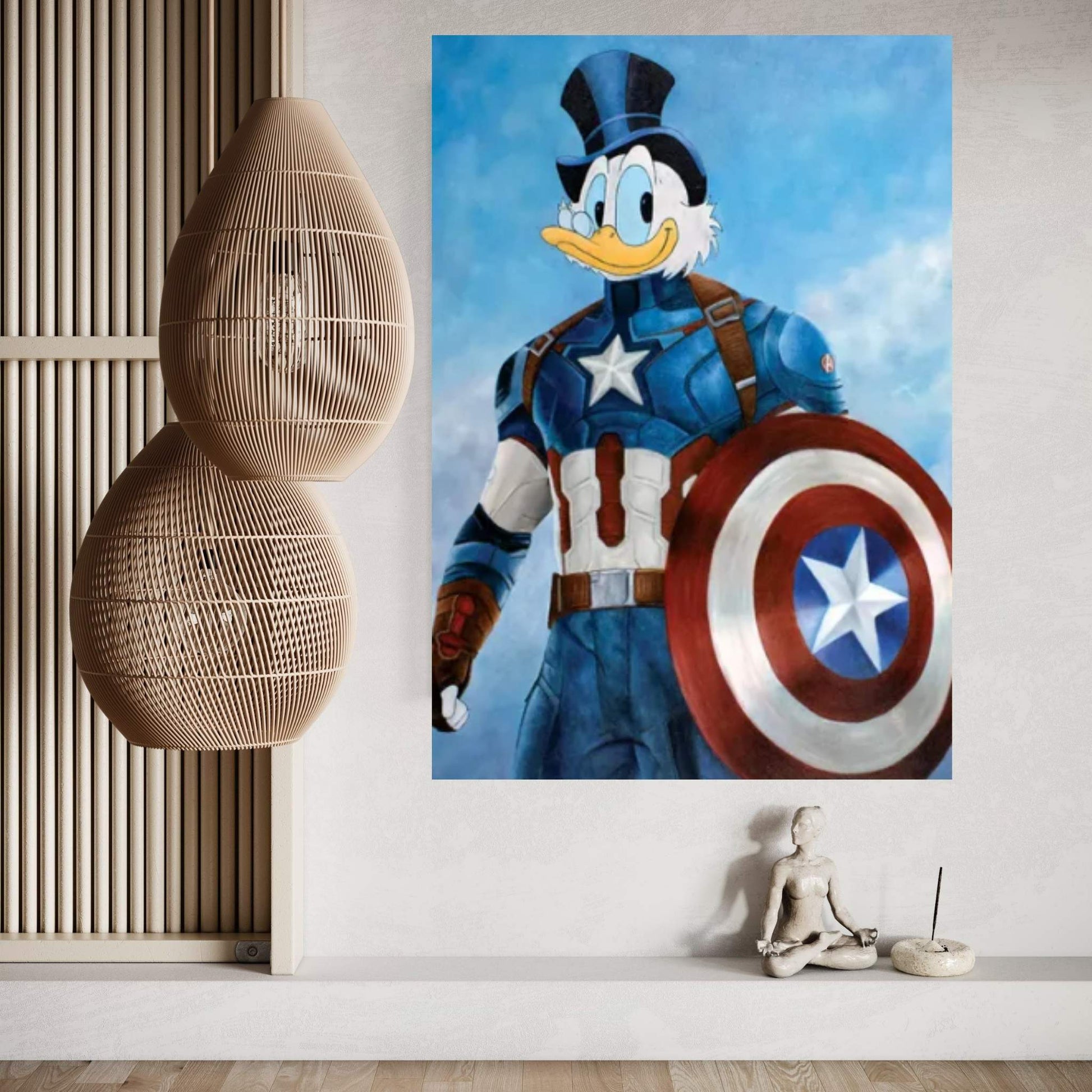 Captain Scrooge McDuck Canvas Wall Art - Y Canvas