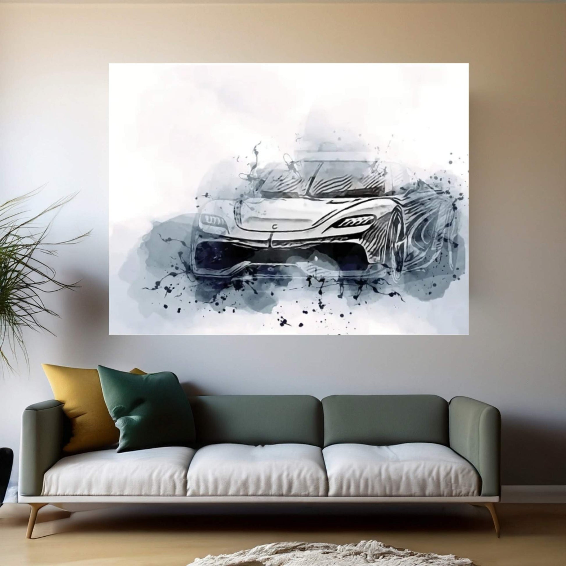 Koenigsegg Gemera Canvas Wall Art - Y Canvas