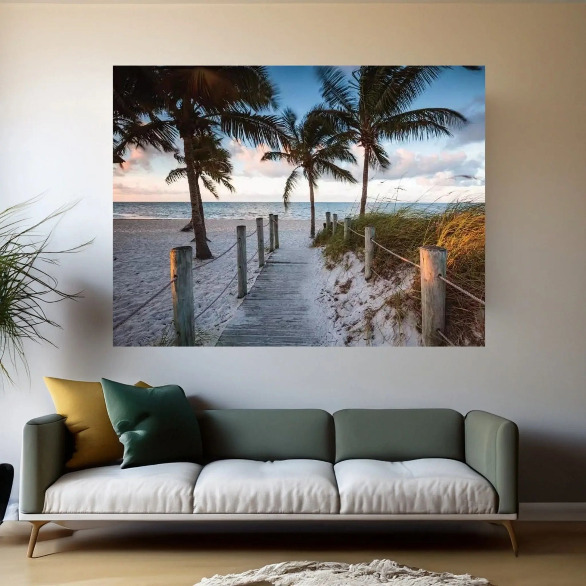 Beach Sunrise, Key West I Canvas Wall Art - Y Canvas