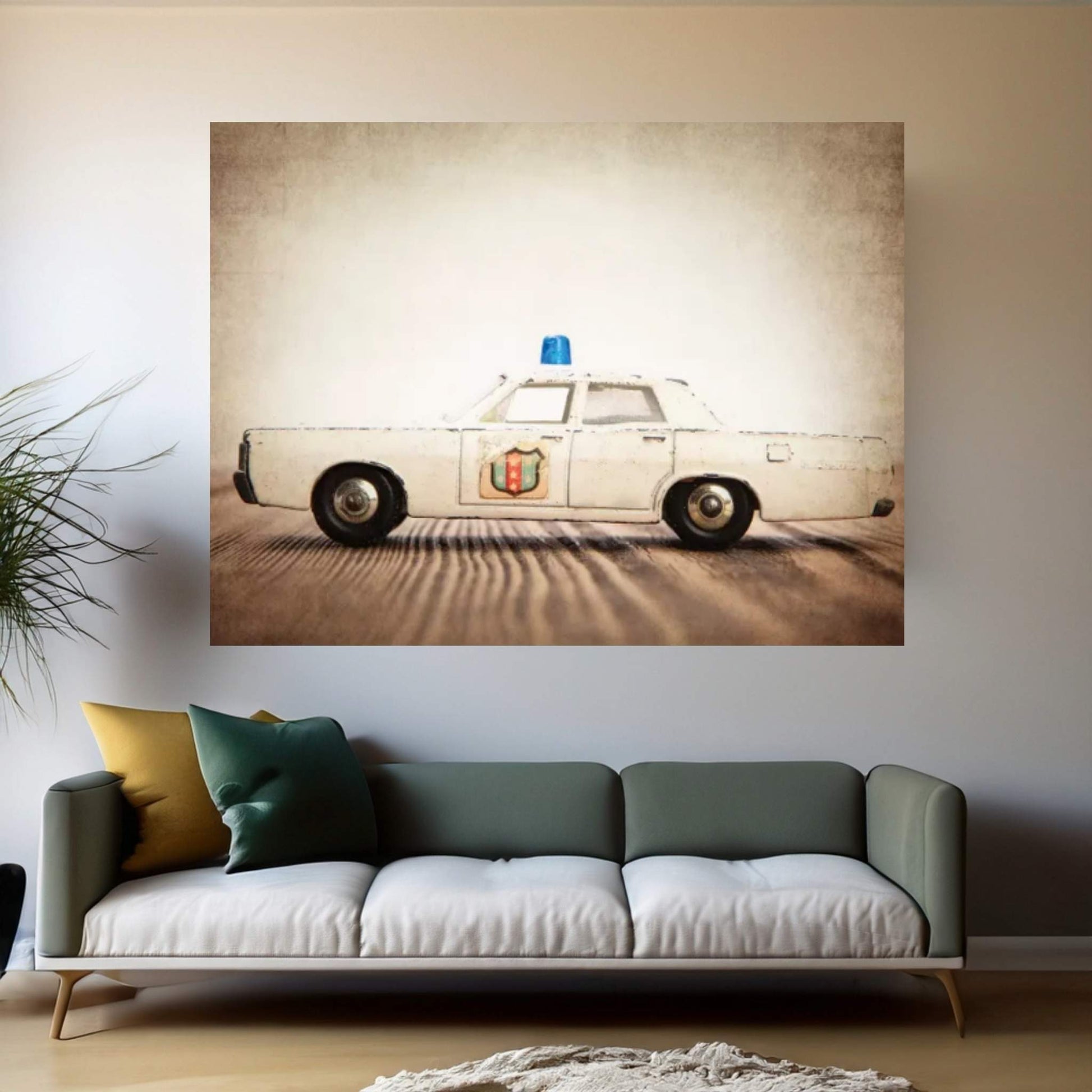 Police Canvas Wall Art - Y Canvas