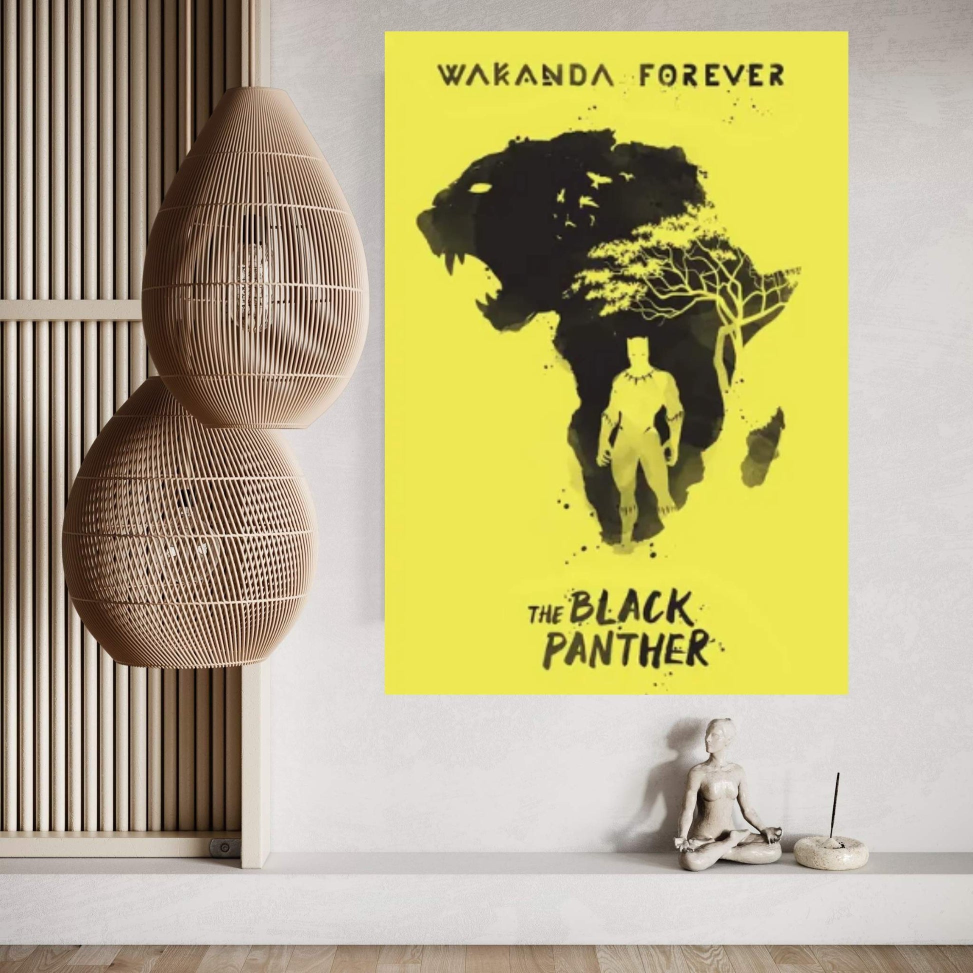 Wakanda Forever Art Canvas Wall Art - Y Canvas