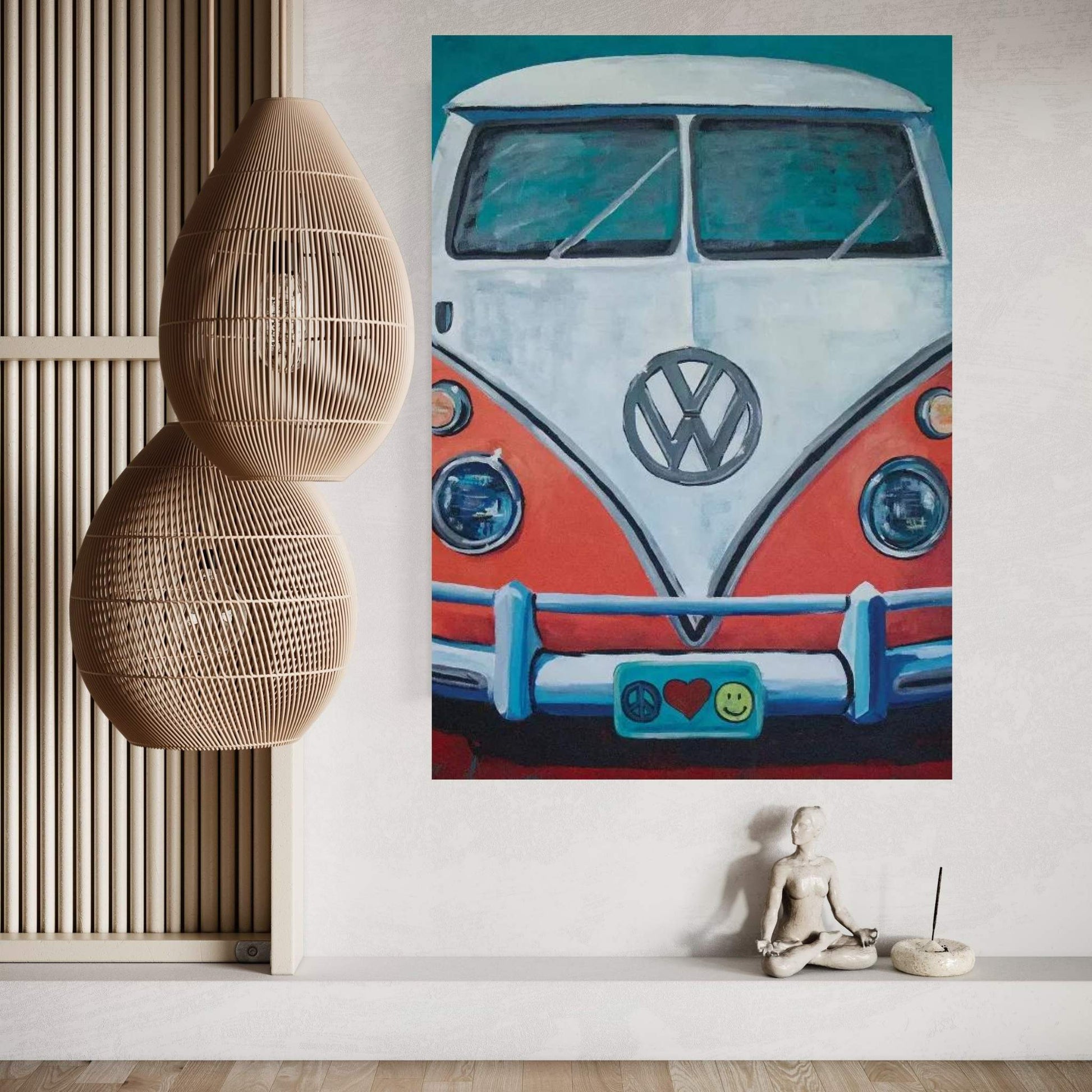 Volkswagen Van Bohemian Dream Canvas Wall Art - Y Canvas