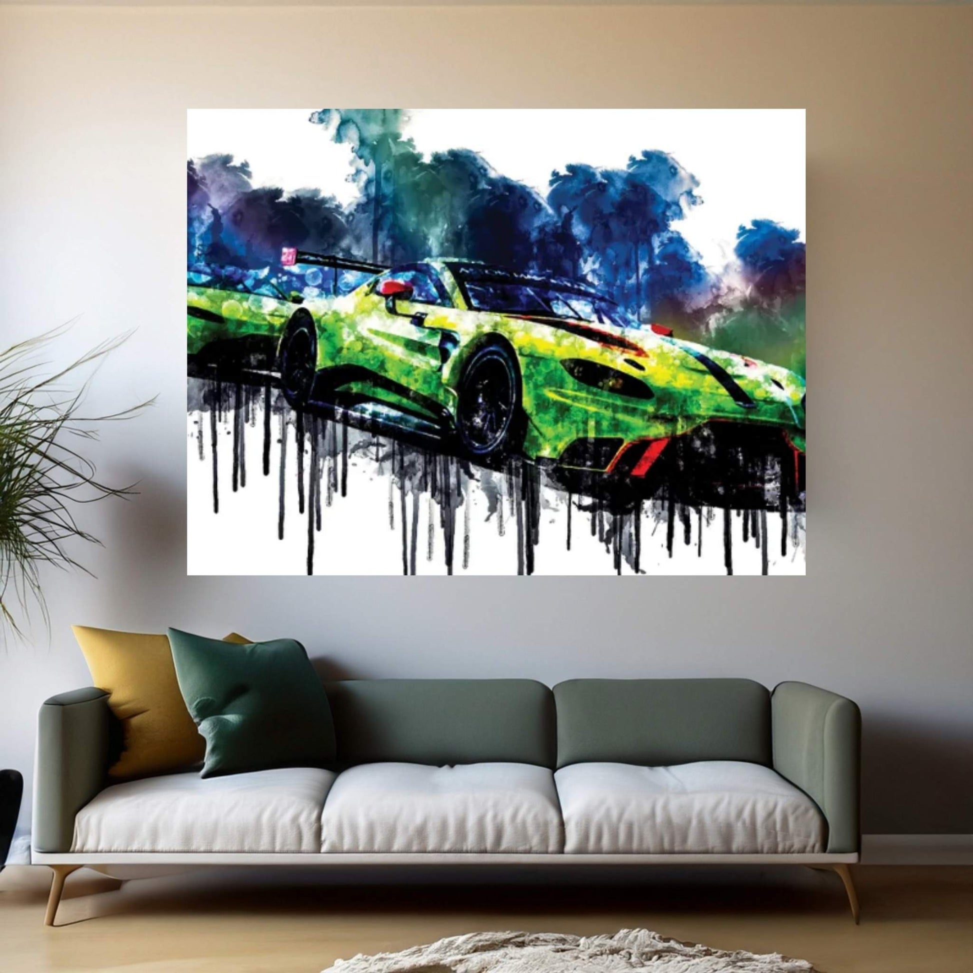 2018 Aston Martin Vantage GTE Canvas Wall Art - Y Canvas