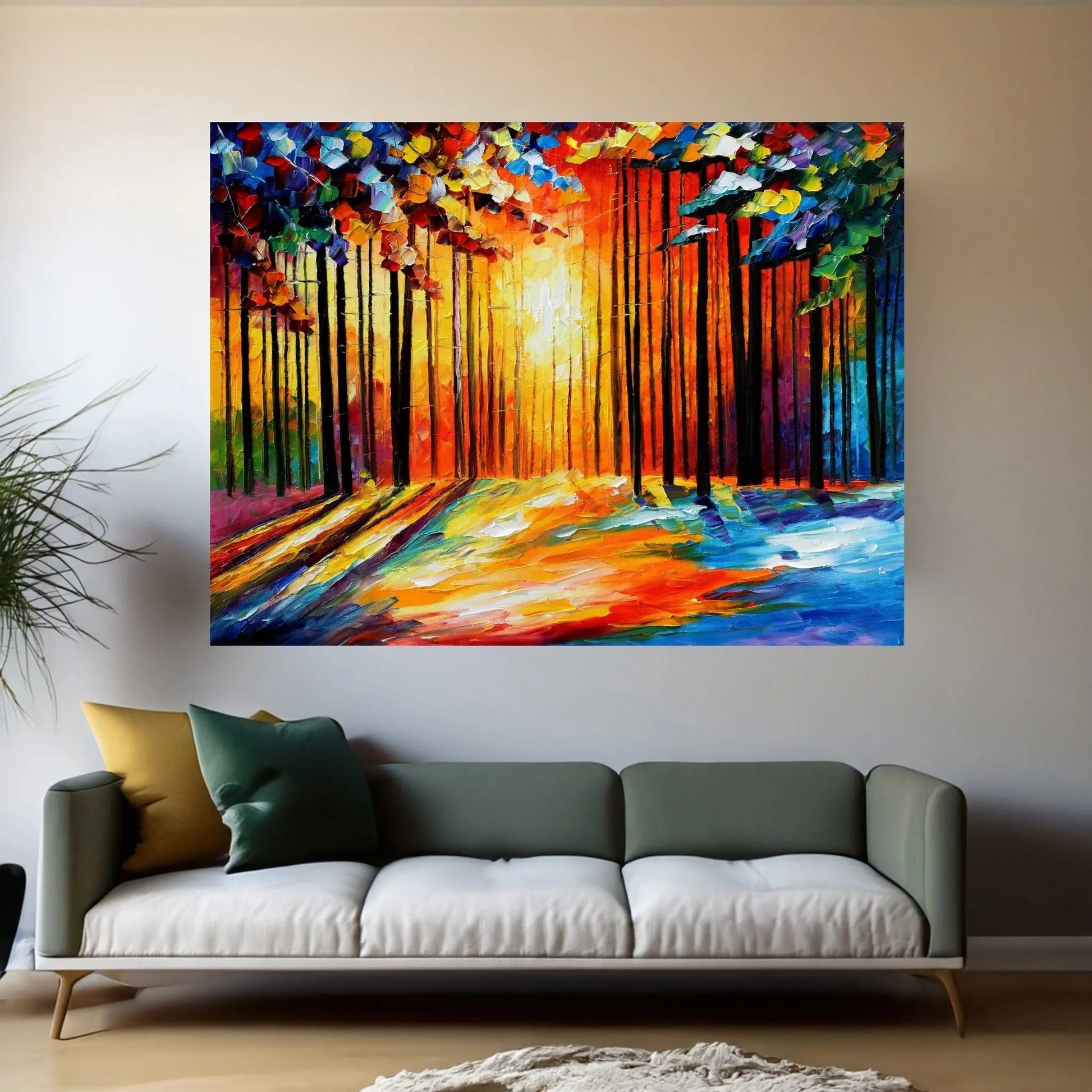 Sun Of January Canvas Wall Art - Y Canvas