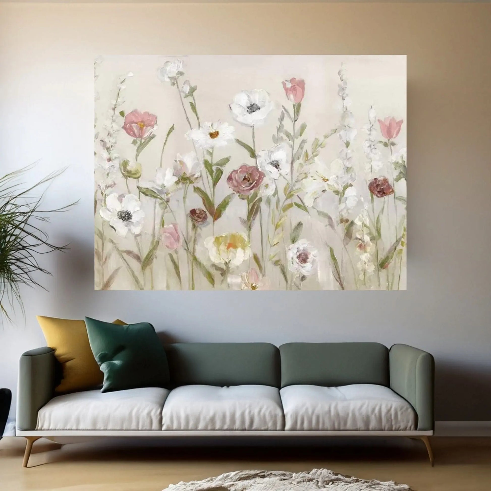 Bloomin Around Canvas Wall Art - Y Canvas