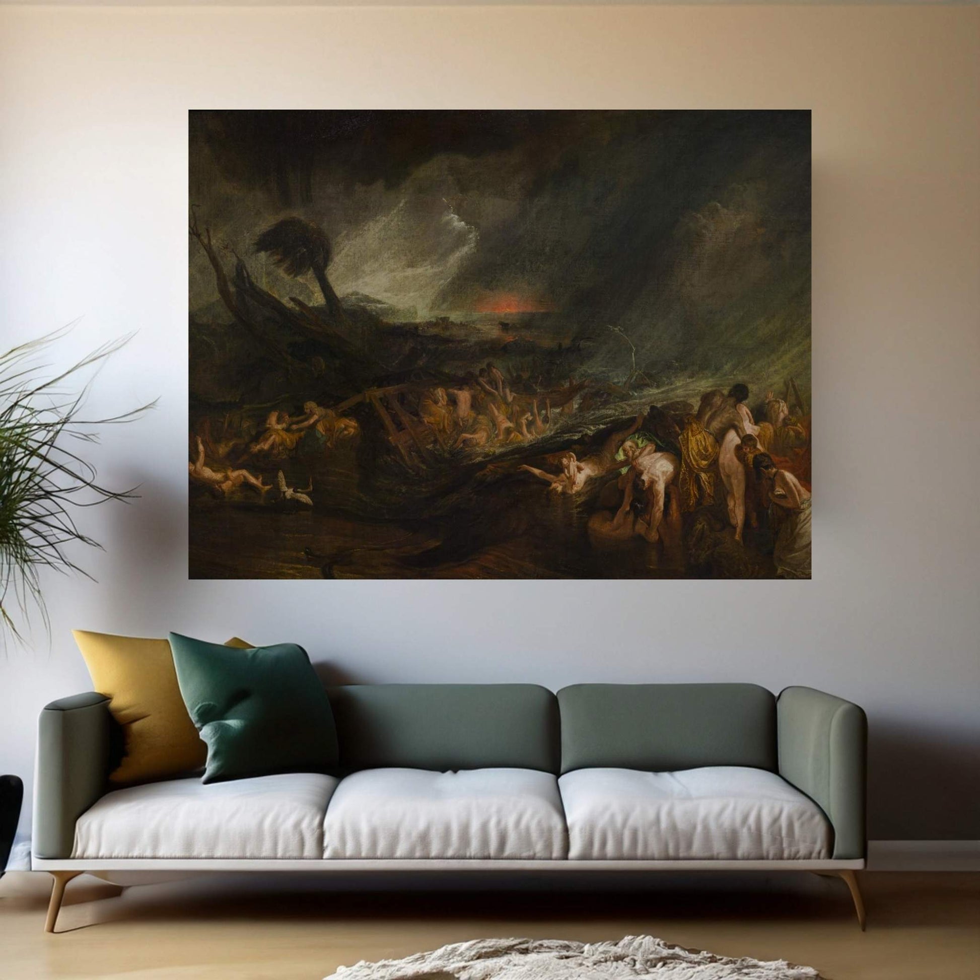 The Deluge Canvas Wall Art - Y Canvas