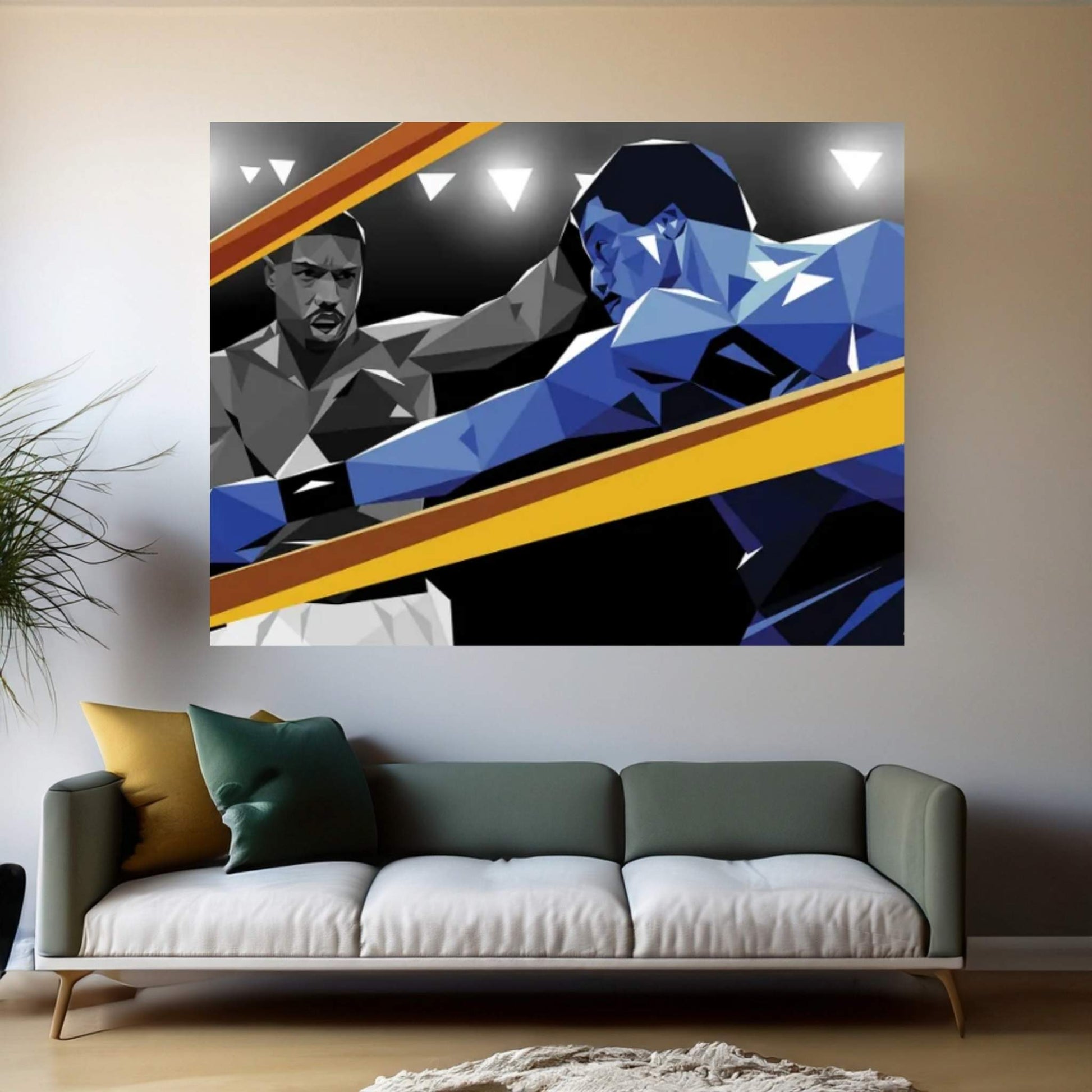 Adonis Vs. Apollo Canvas Wall Art - Y Canvas