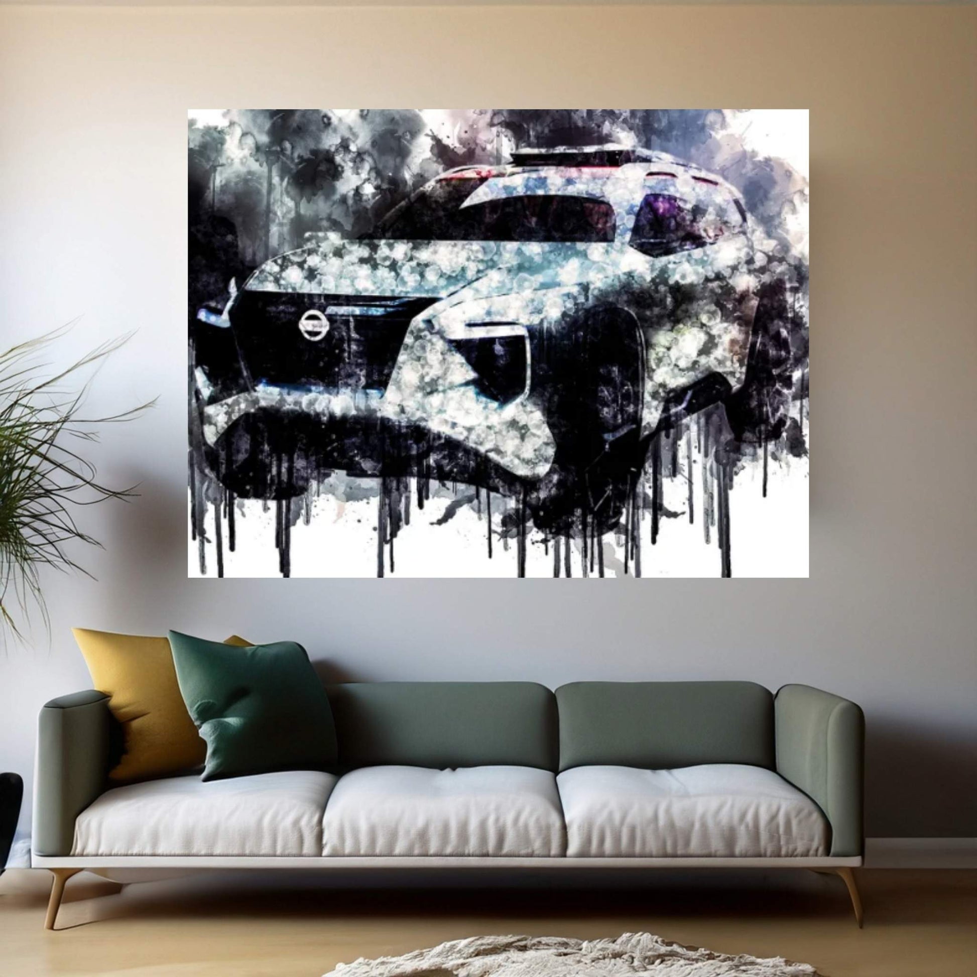 Car 2018 Nissan Xmotion Concept Canvas Wall Art - Y Canvas