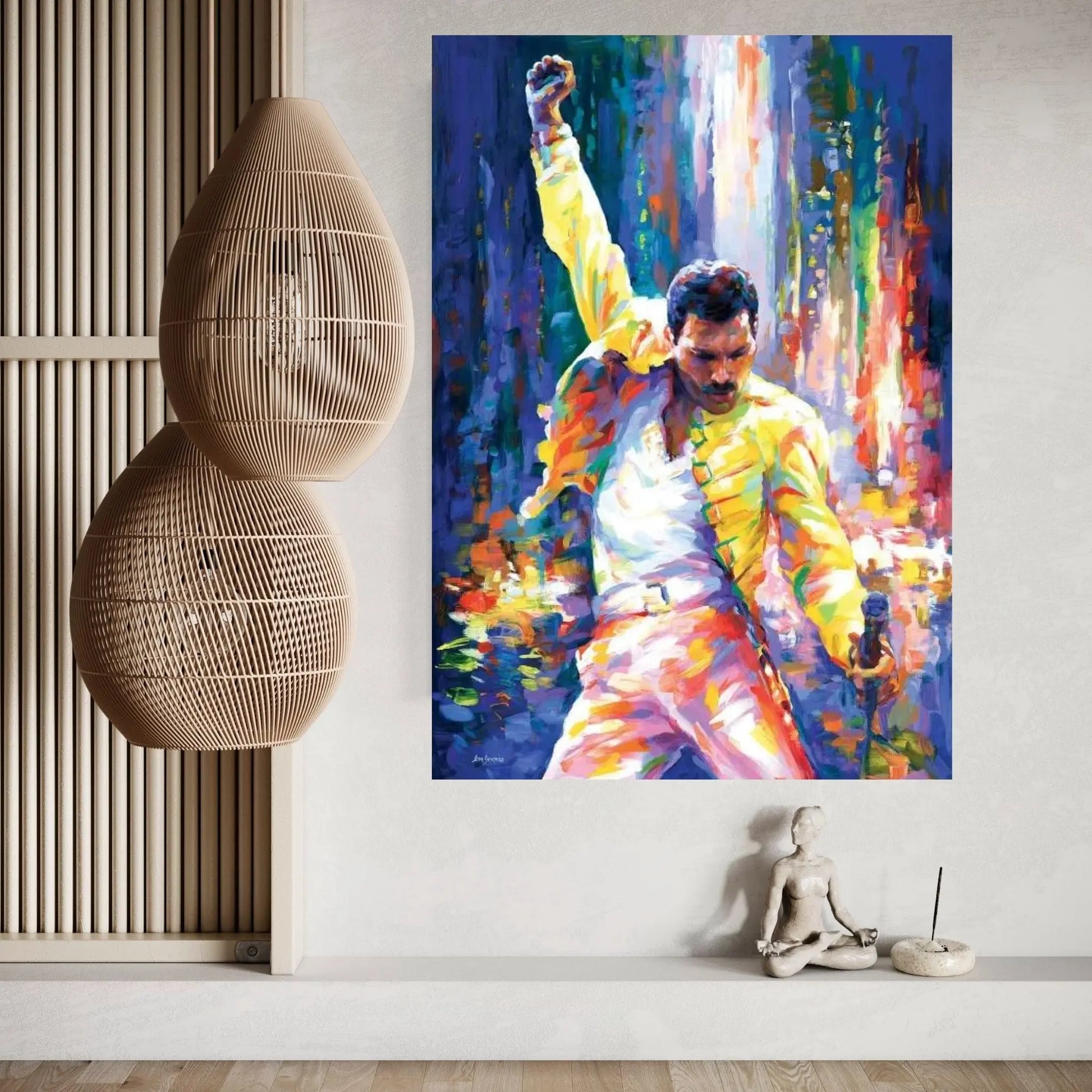 Freddie Mercury Canvas Wall Art - Y Canvas