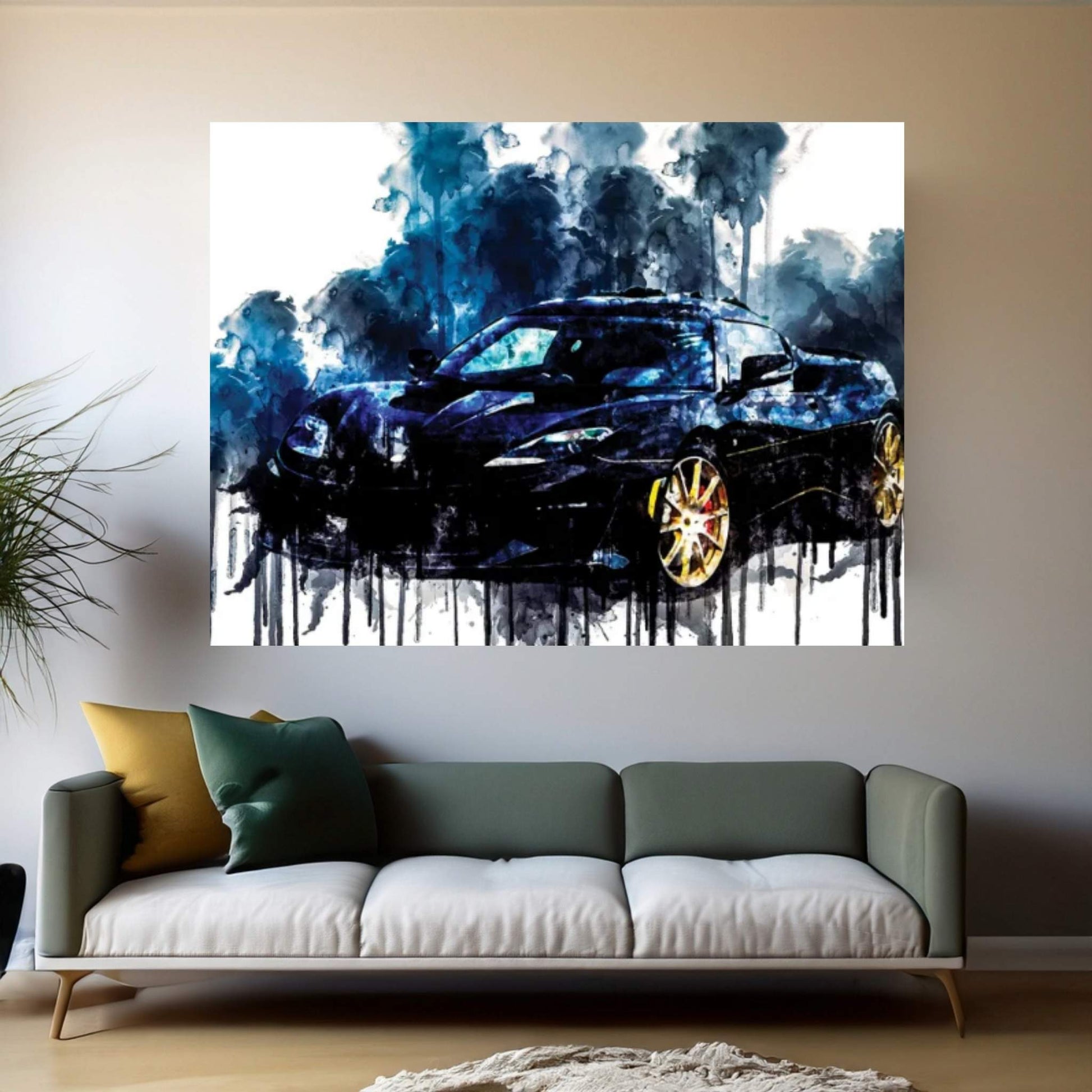 2017 Lotus Evora Sport 410 GP Edition Canvas Wall Art - Y Canvas