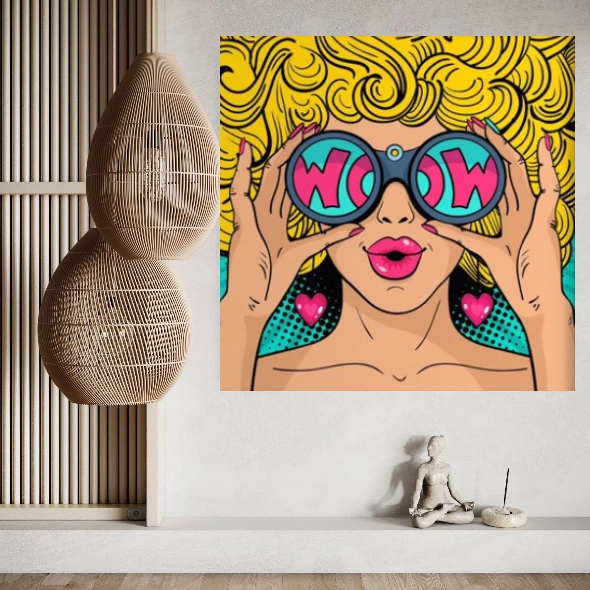 Pop Art Woman Wall Art, Comic Pop Art, Retro Comic - Y Canvas