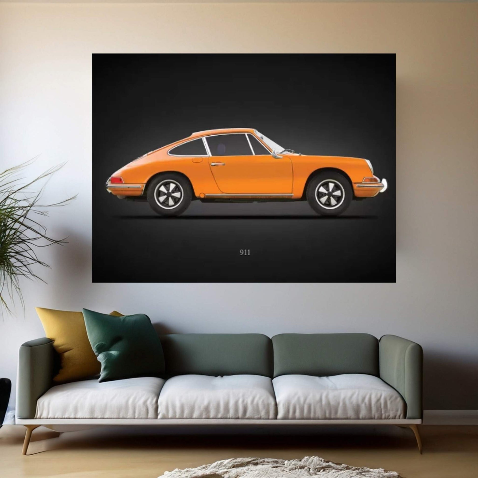 Porsche 911 1968 Canvas Wall Art - Y Canvas