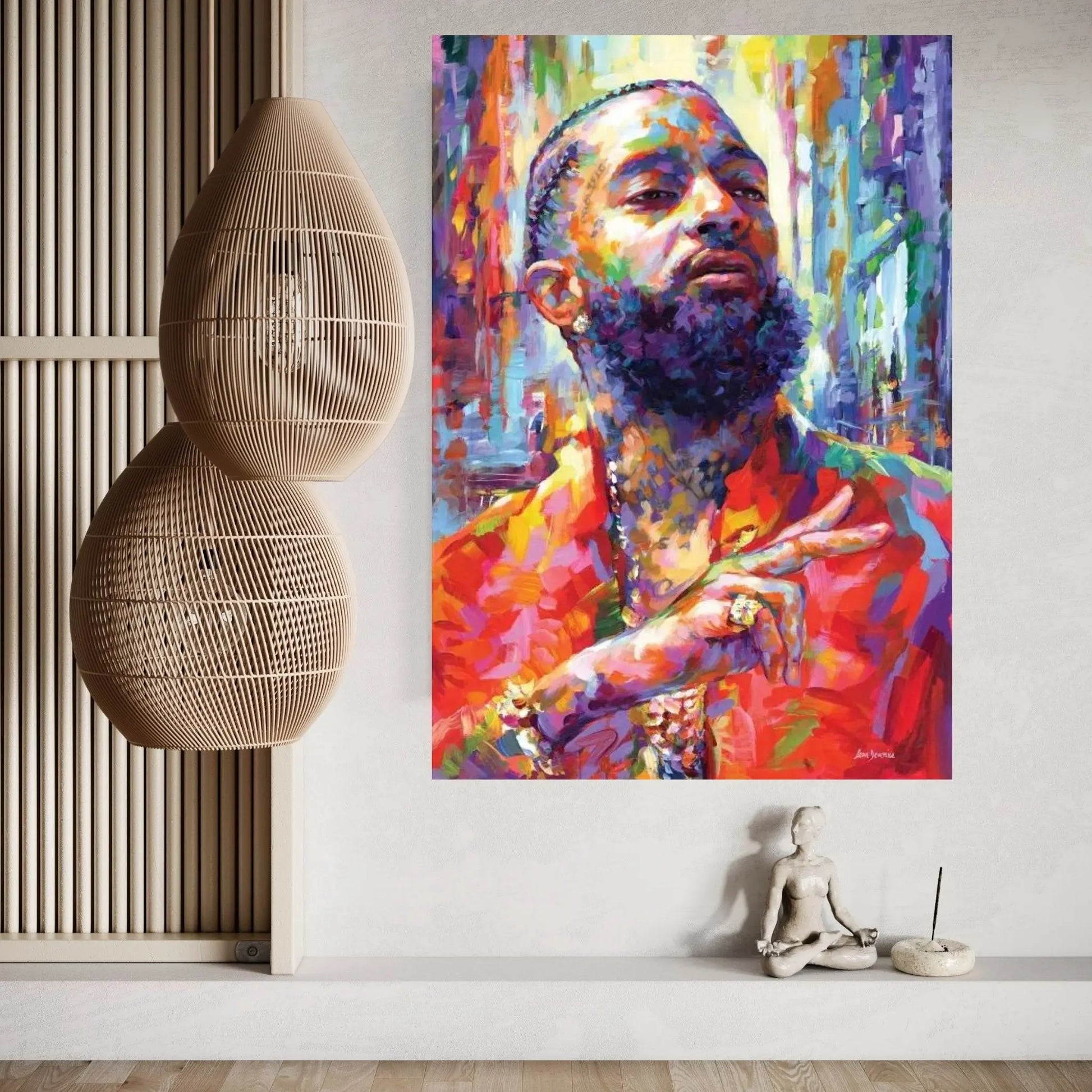 Nipsey Hussle Canvas Wall Art - Y Canvas