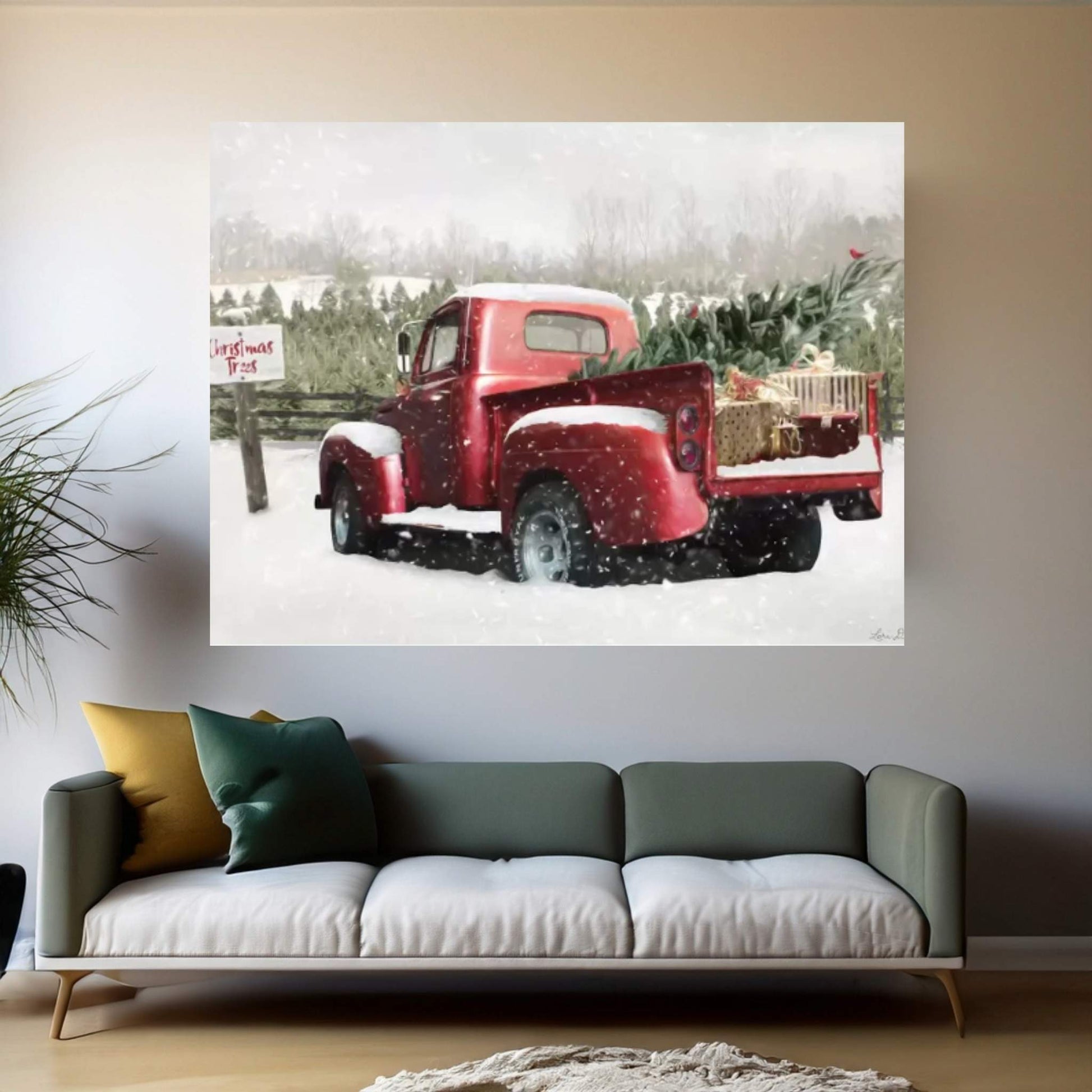 Winter Stop Canvas Wall Art - Y Canvas