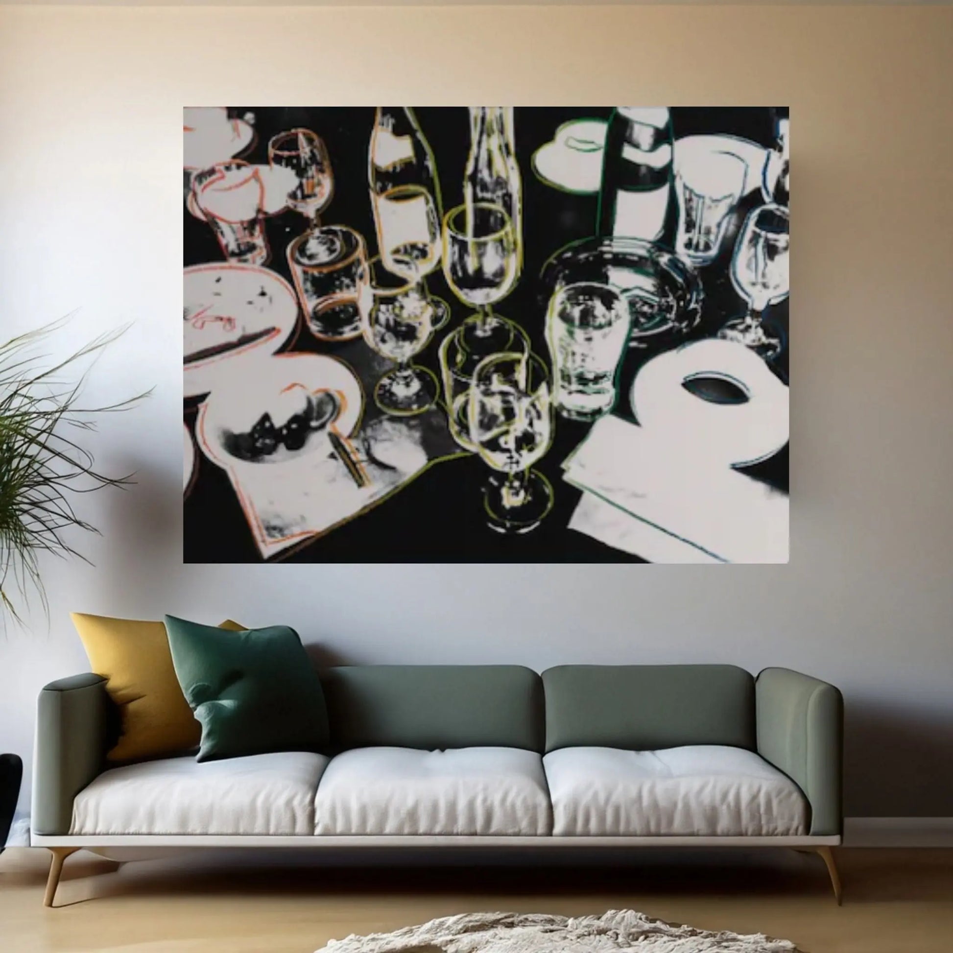 Andy Warhol After the Party poster, Andy Warhol After the Party Print,Andy Warhol Astronaut Wall Art - Y Canvas