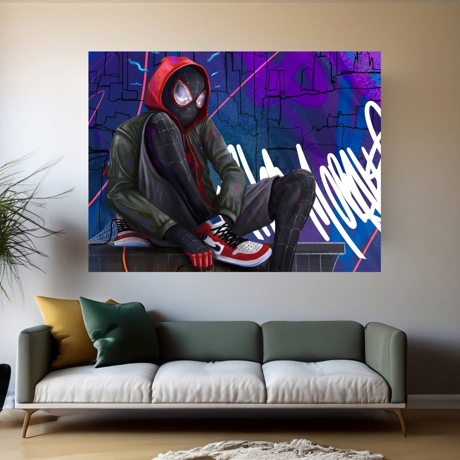 Spiderman Canvas Wall Art - Y Canvas