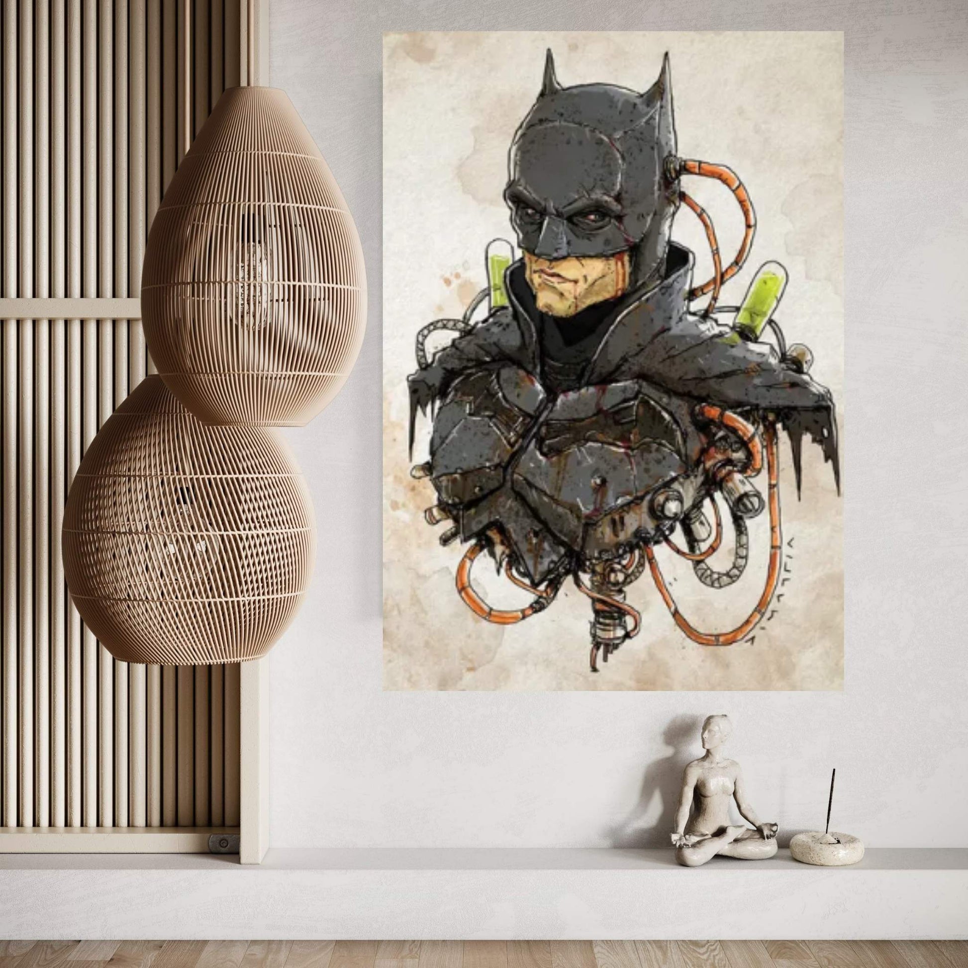 Rusty Batman Canvas Wall Art - Y Canvas