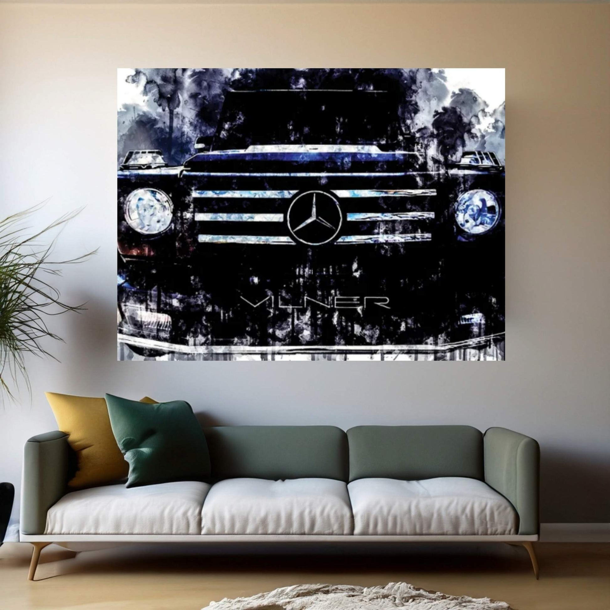 Car 2017 Vilner Mercedes AMG G55 Canvas Wall Art - Y Canvas