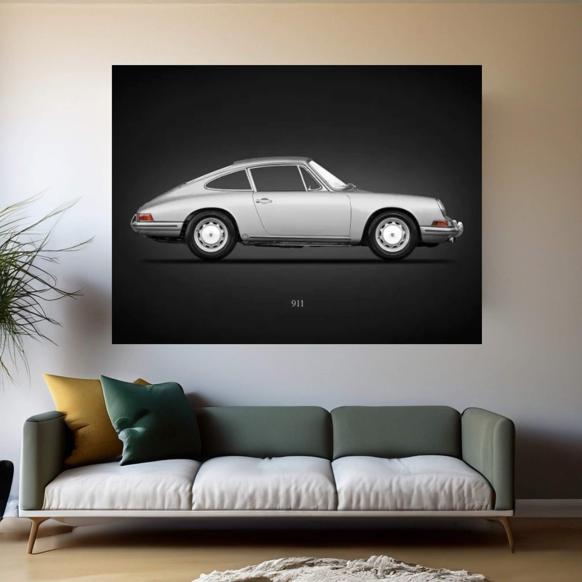 Porsche 911 1965 Coupe Canvas Wall Art - Y Canvas