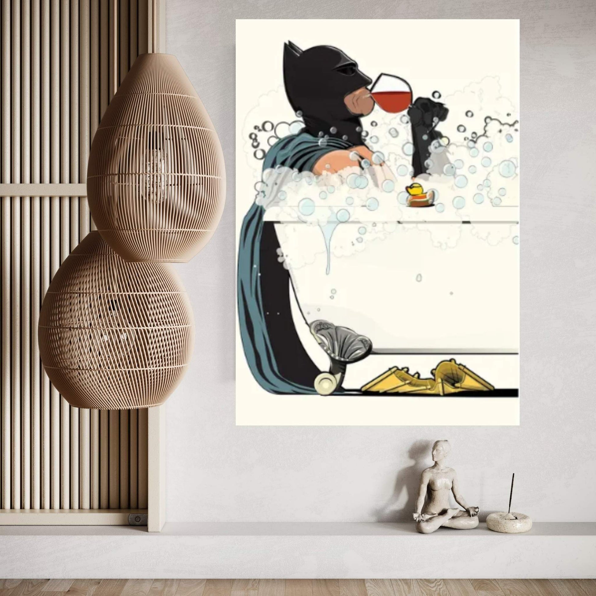 Bat Bath II Canvas Wall Art - Y Canvas