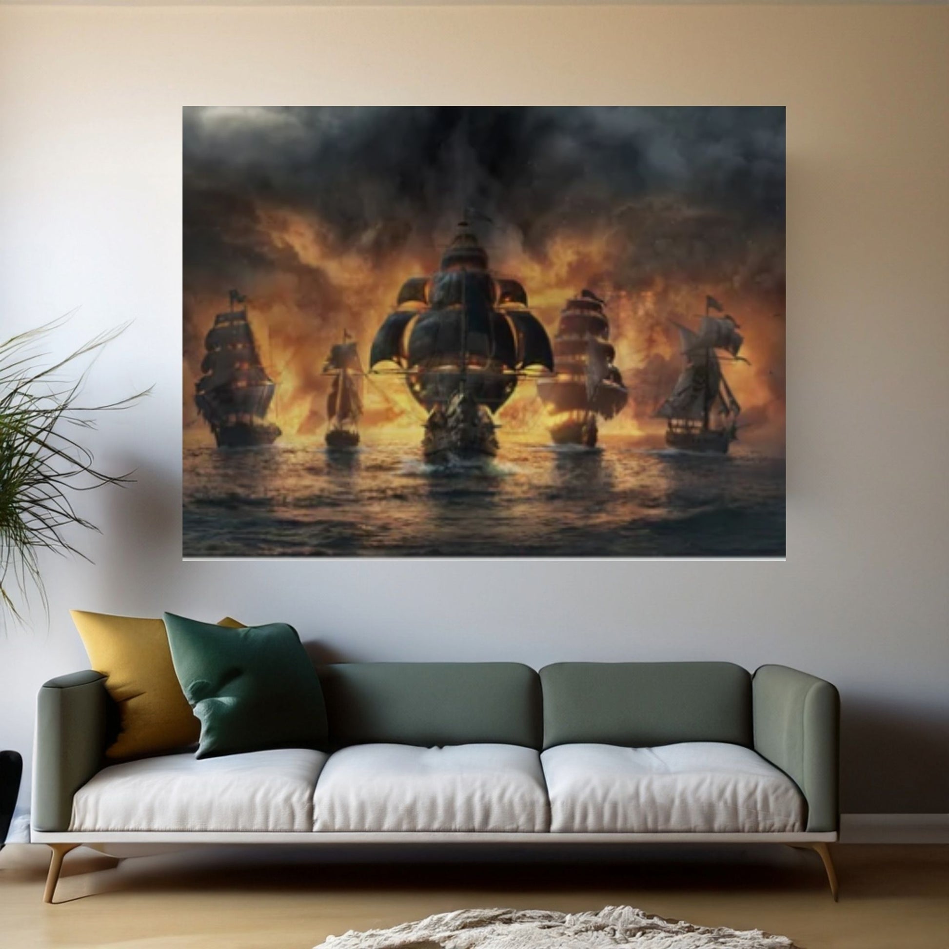 Sailing Boat Canvas, Sea Wall Decor, Sea Landscape - Y Canvas