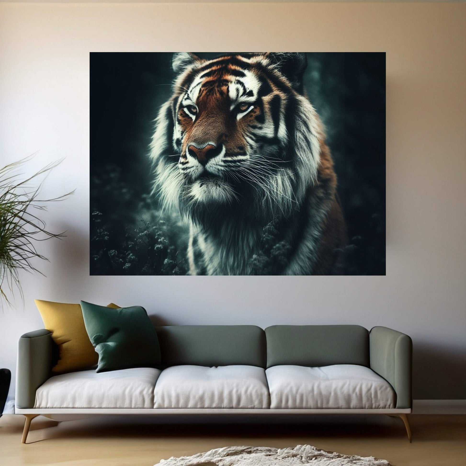 Tiger Canvas Print Art,Animal Wall Art, Canvas Wall Art - Y Canvas