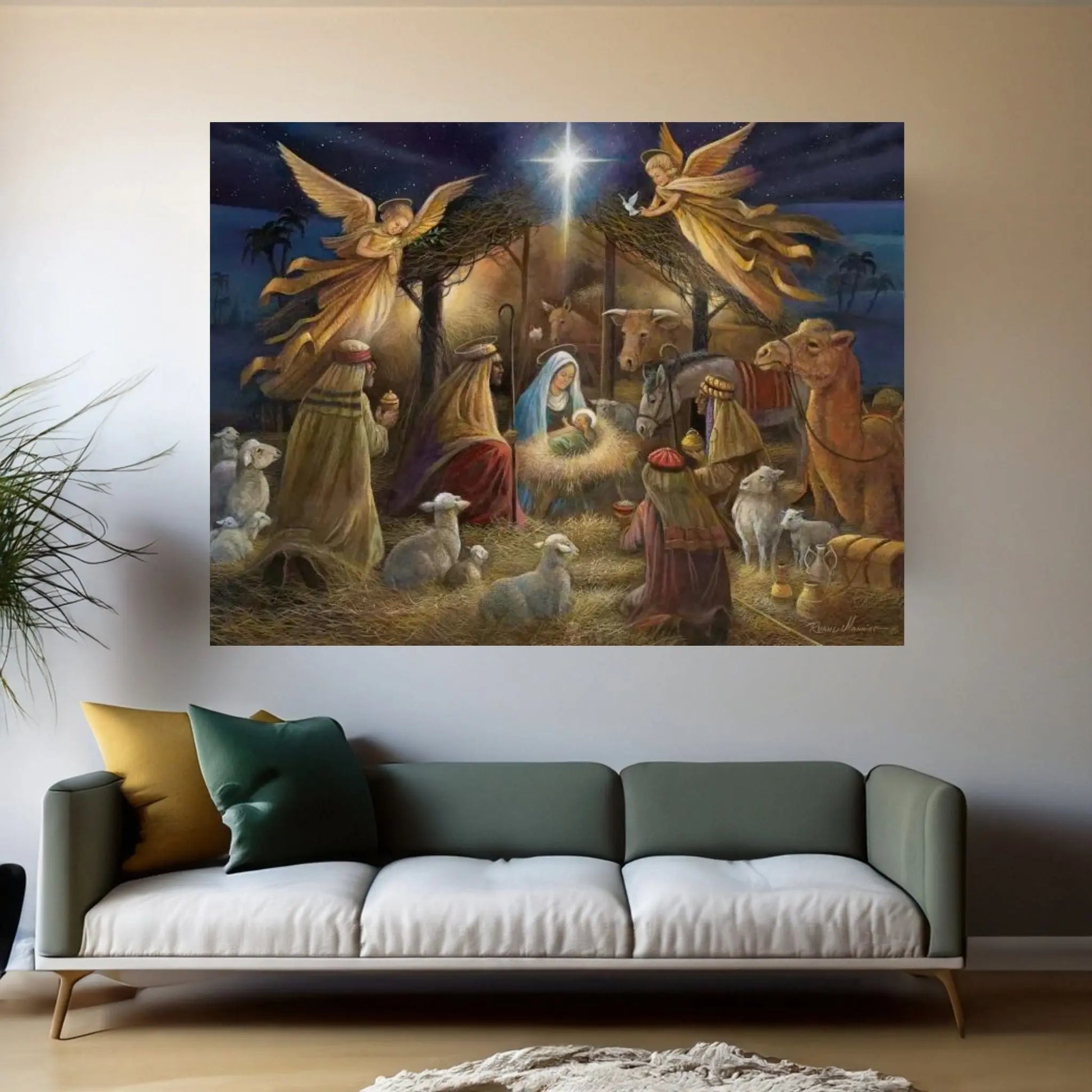 Nativity Canvas Wall Art - Y Canvas