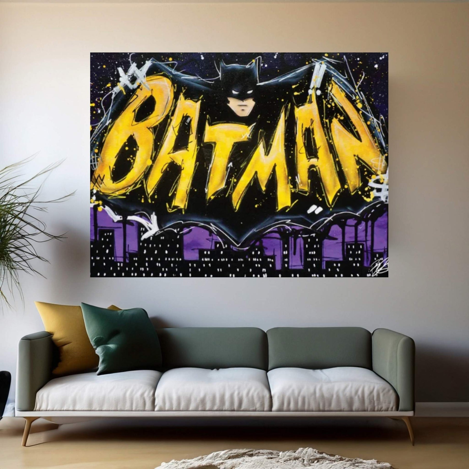 Protect the City Canvas Wall Art - Y Canvas