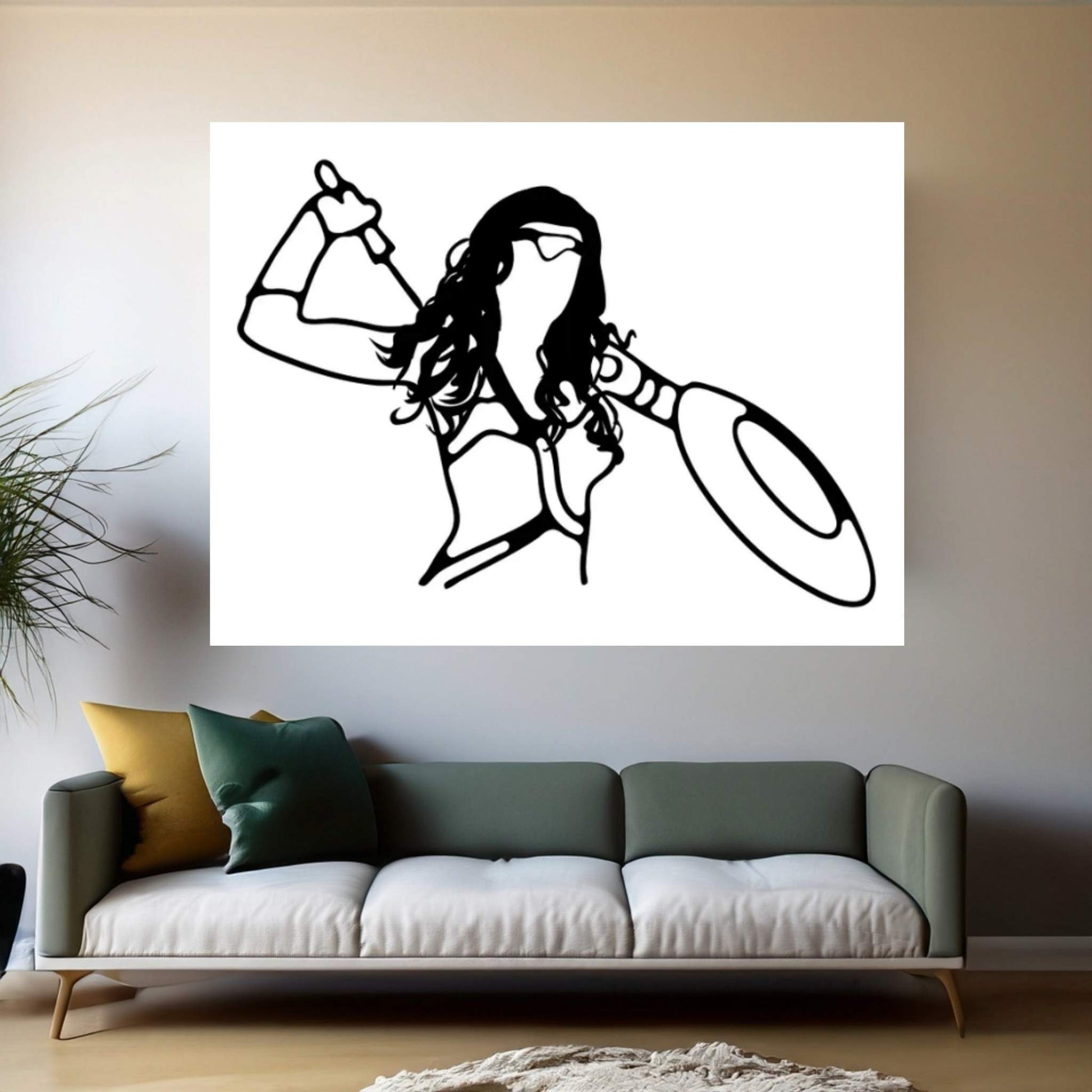 Wonder Woman Canvas Wall Art - Y Canvas