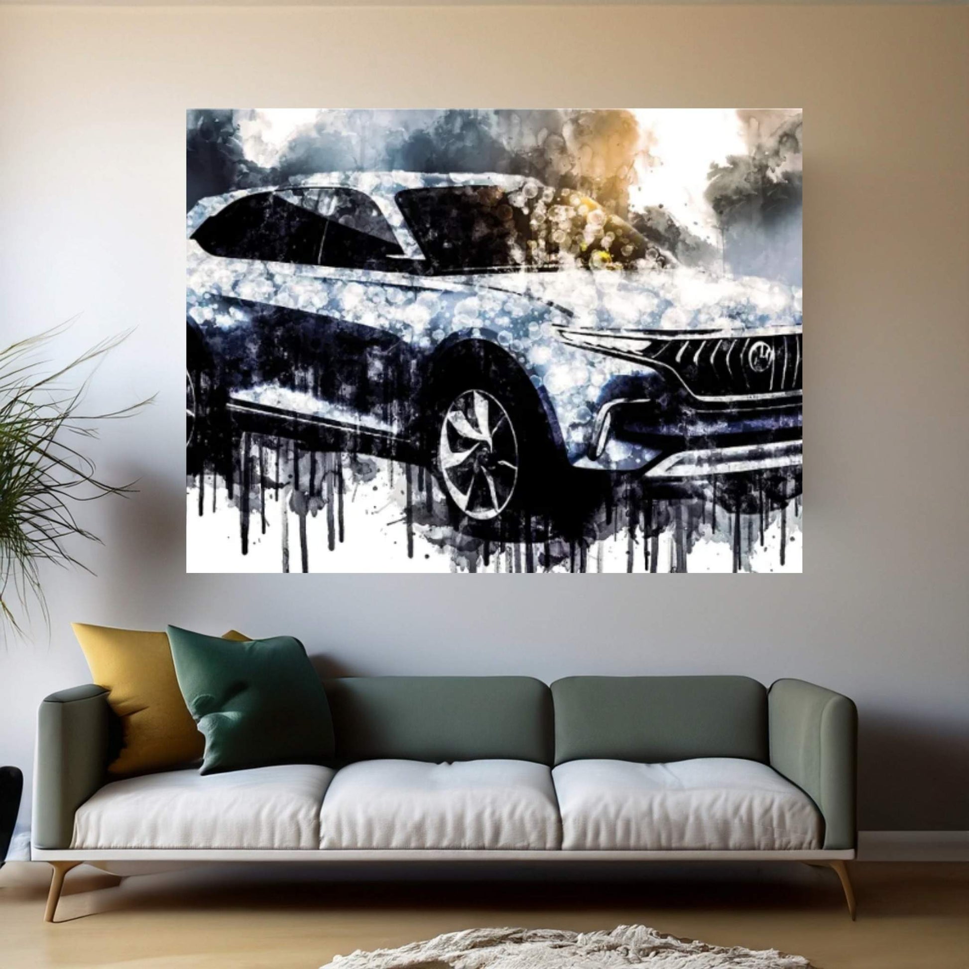 2017 Pininfarina Hybrid Kinetic K550 Canvas Wall Art - Y Canvas