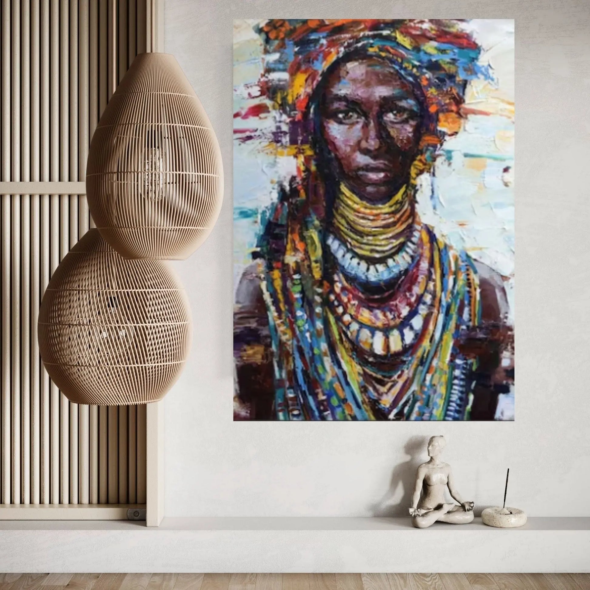 African Woman Art, African Woman Canvas, Wall Art Pictures, Black Canvas - Y Canvas