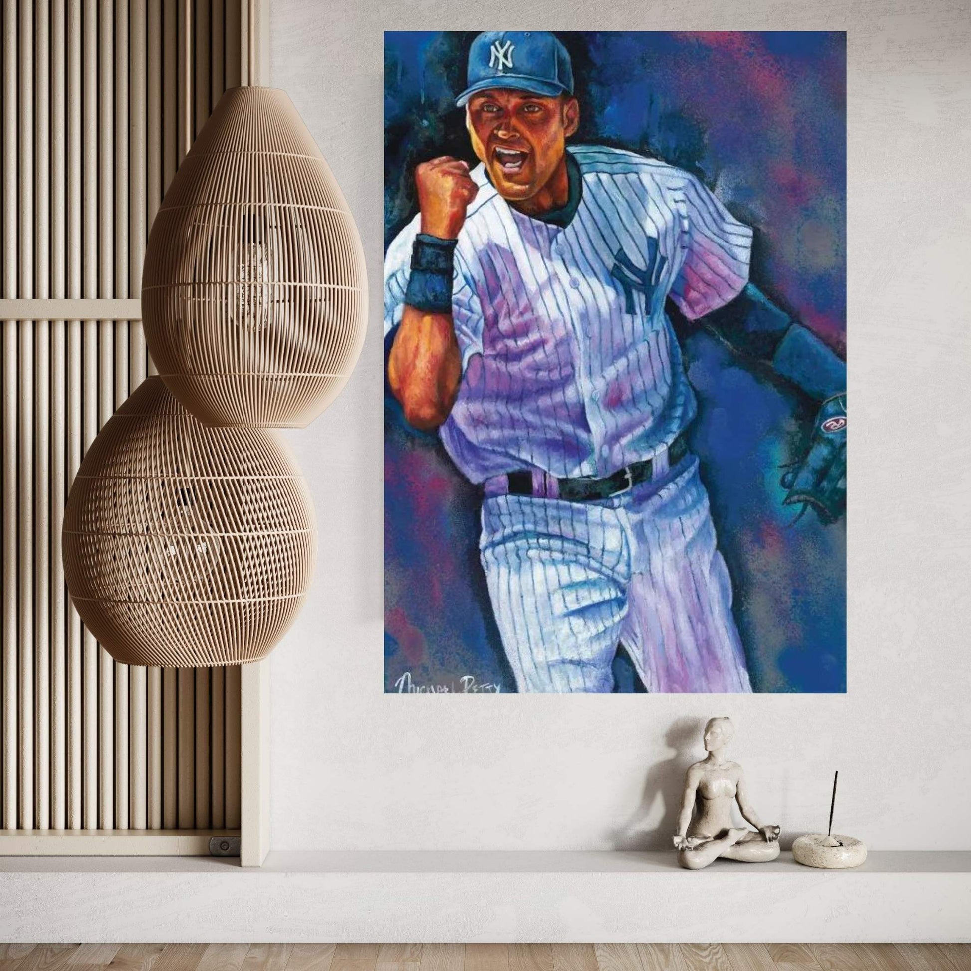 The Captain (Derek Jeter) Canvas Wall Art - Y Canvas