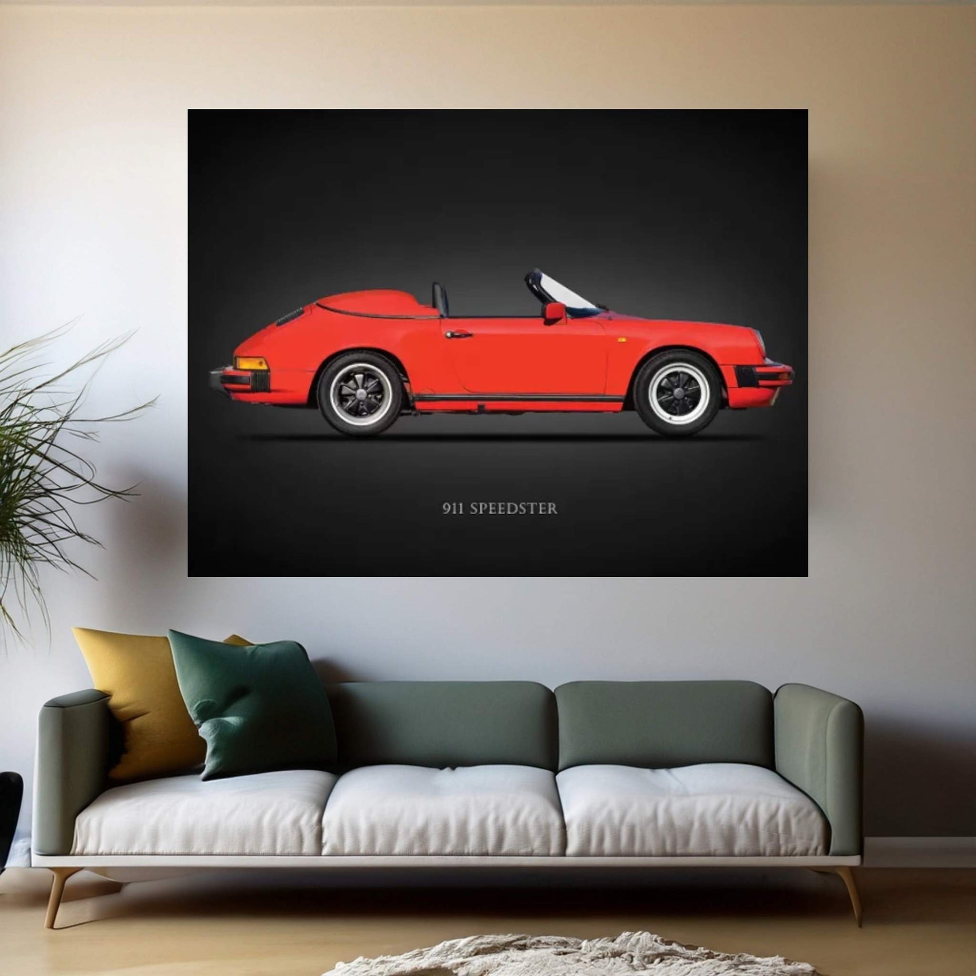 Porsche 911 Speedster 1989 Canvas Wall Art - Y Canvas