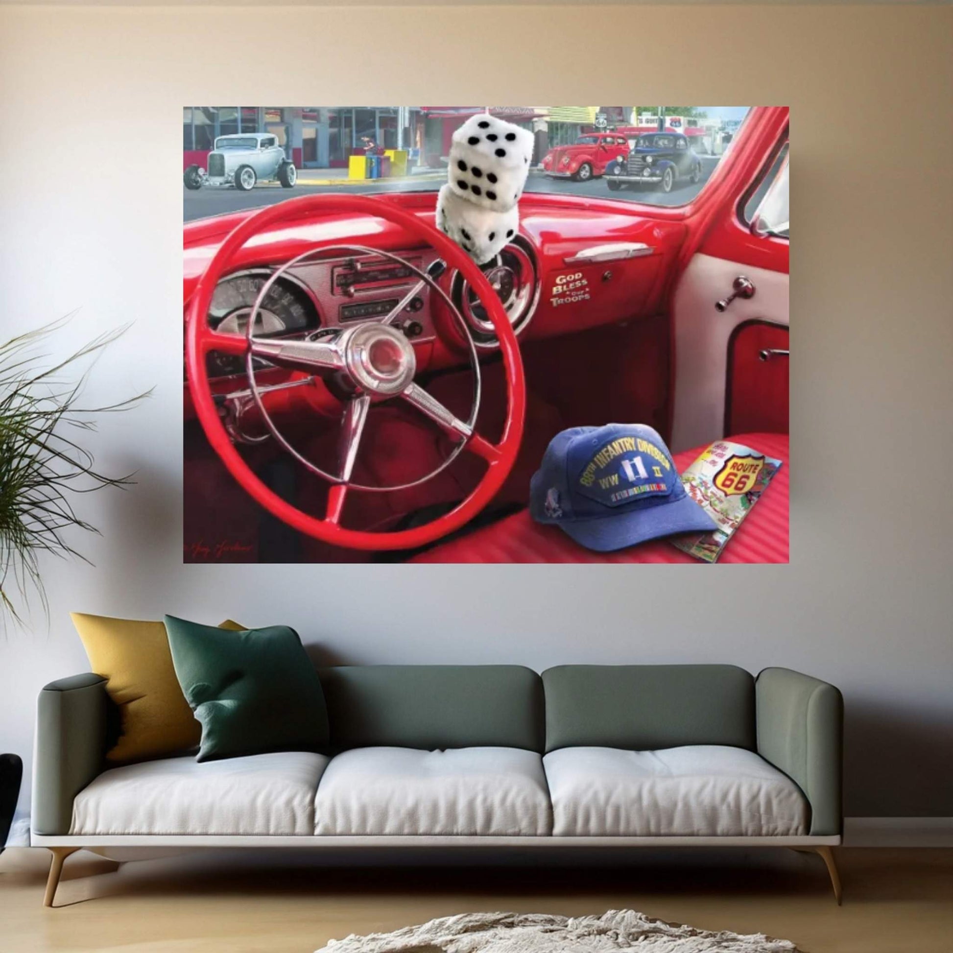 Veteran’s Nostalgic America Canvas Wall Art - Y Canvas