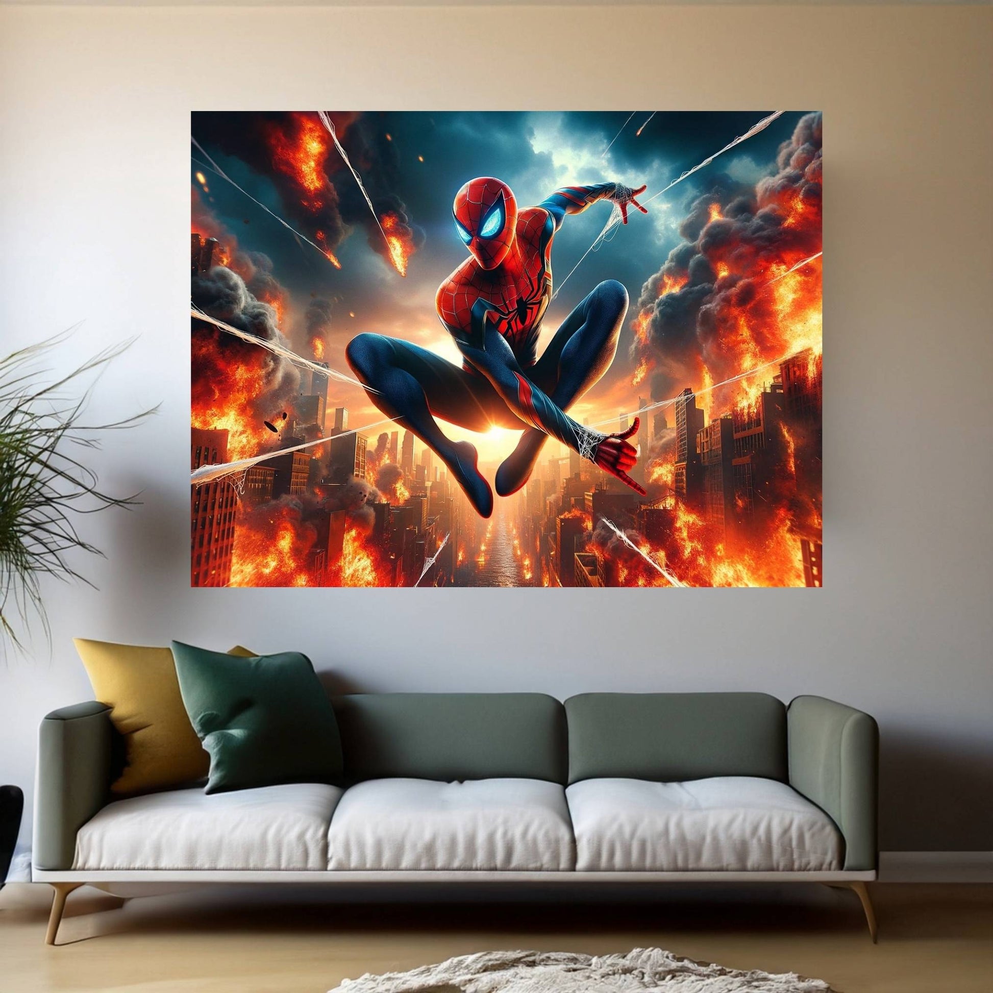 Spiderman Canvas Wall Art - Y Canvas