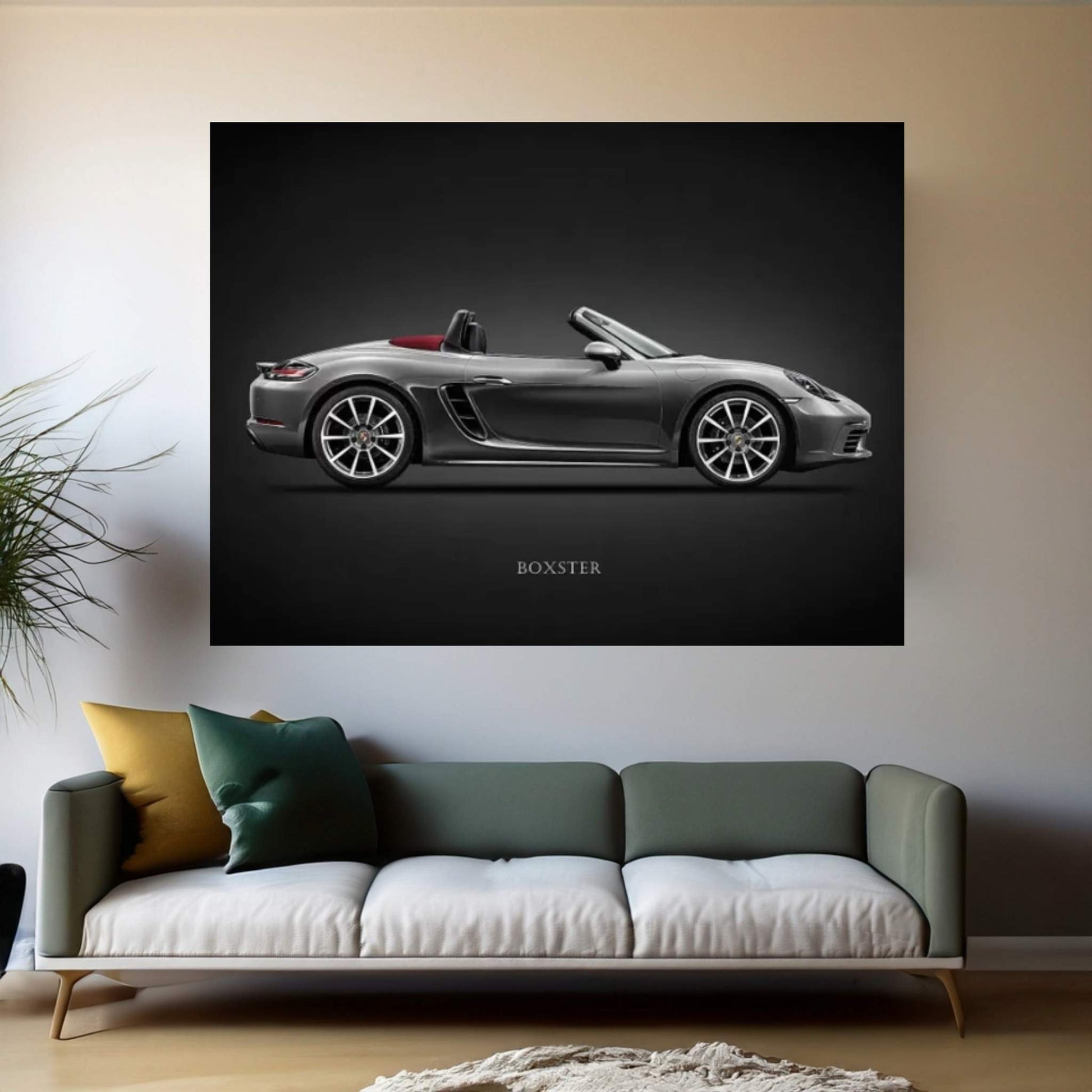 Porsche Boxster 718 Canvas Wall Art - Y Canvas