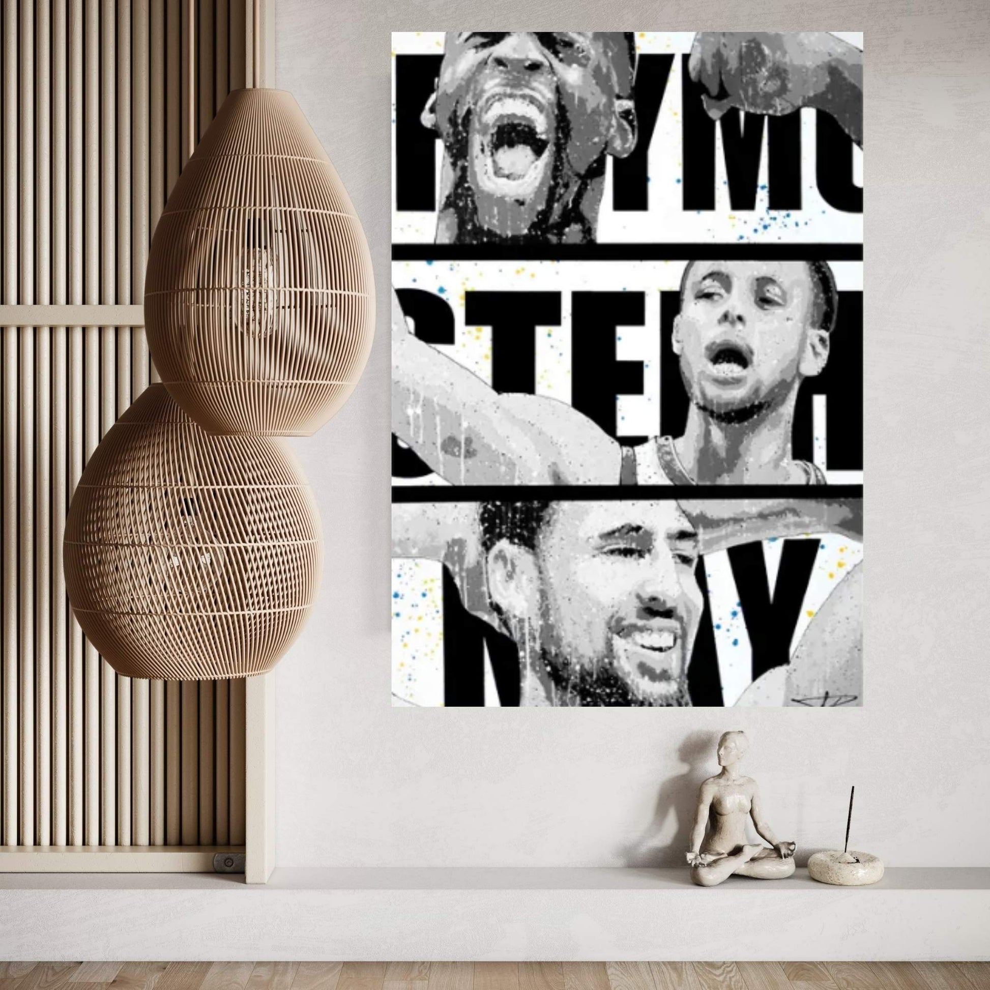 Warriors Canvas Wall Art - Y Canvas