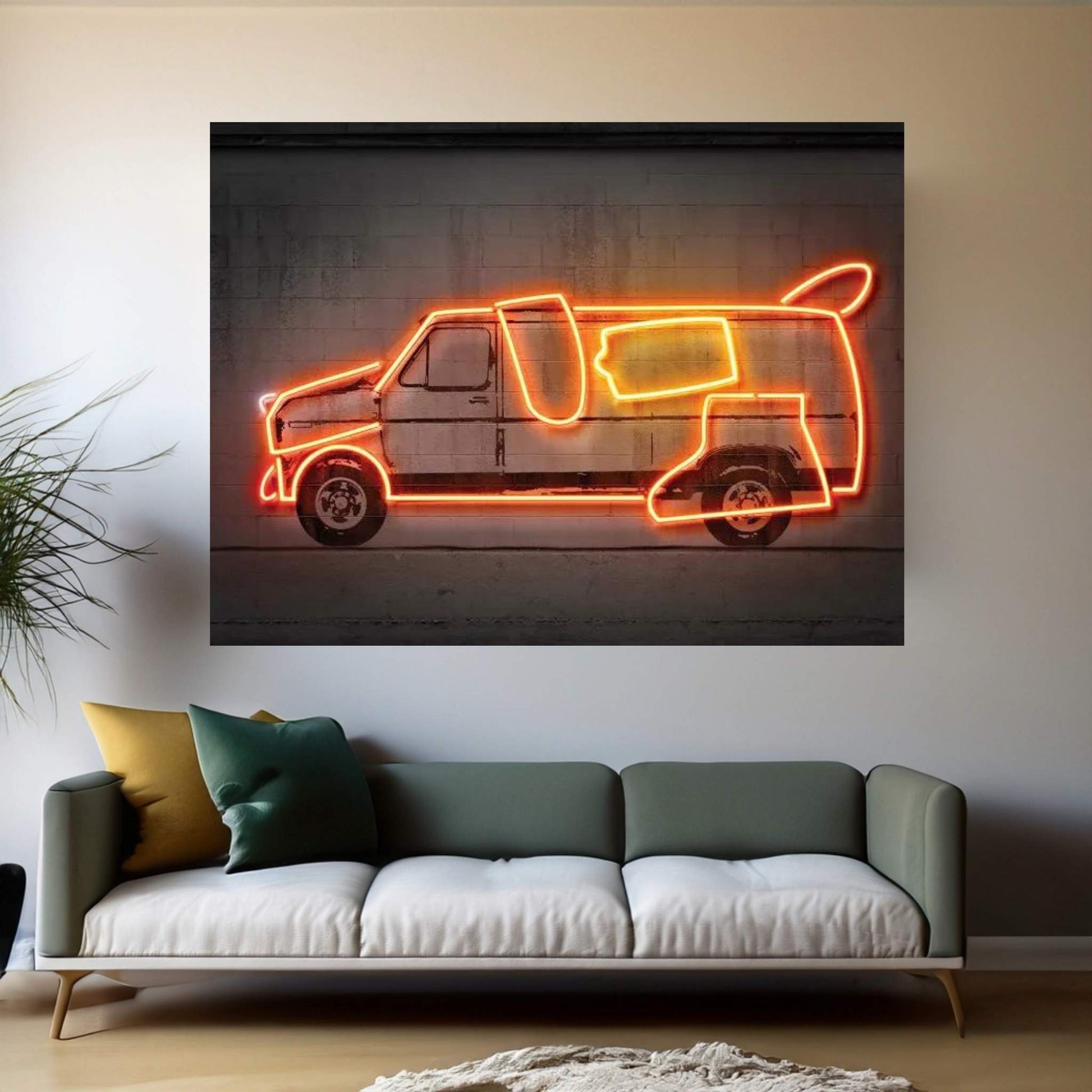 Dumb Car Canvas Wall Art - Y Canvas