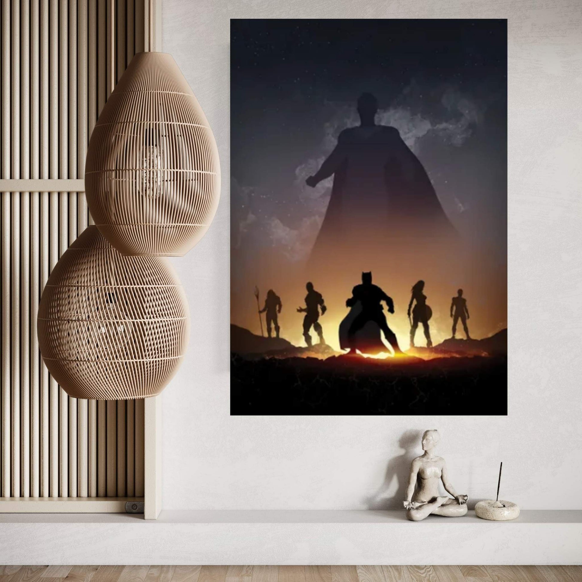 Justice League Canvas Wall Art - Y Canvas