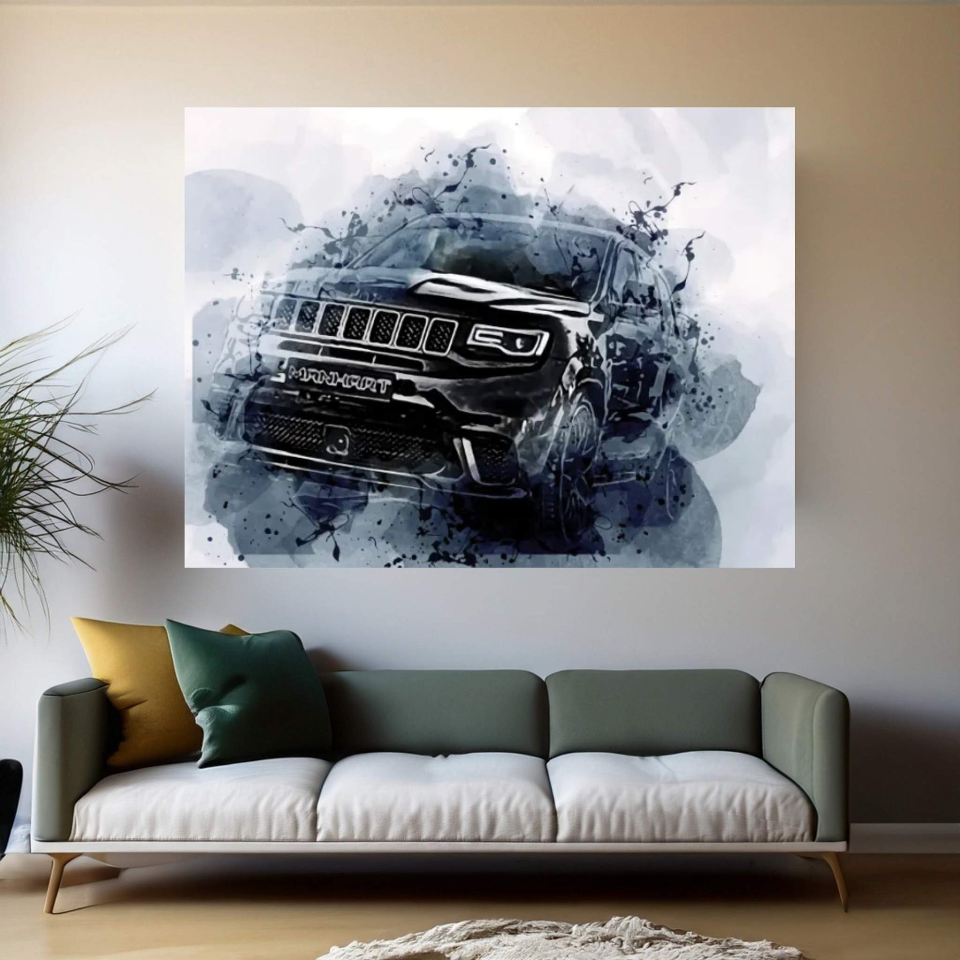 Jeep Grand Cherokee Manhart Gc VIII00 Wk2 Exterior Canvas Wall Art - Y Canvas