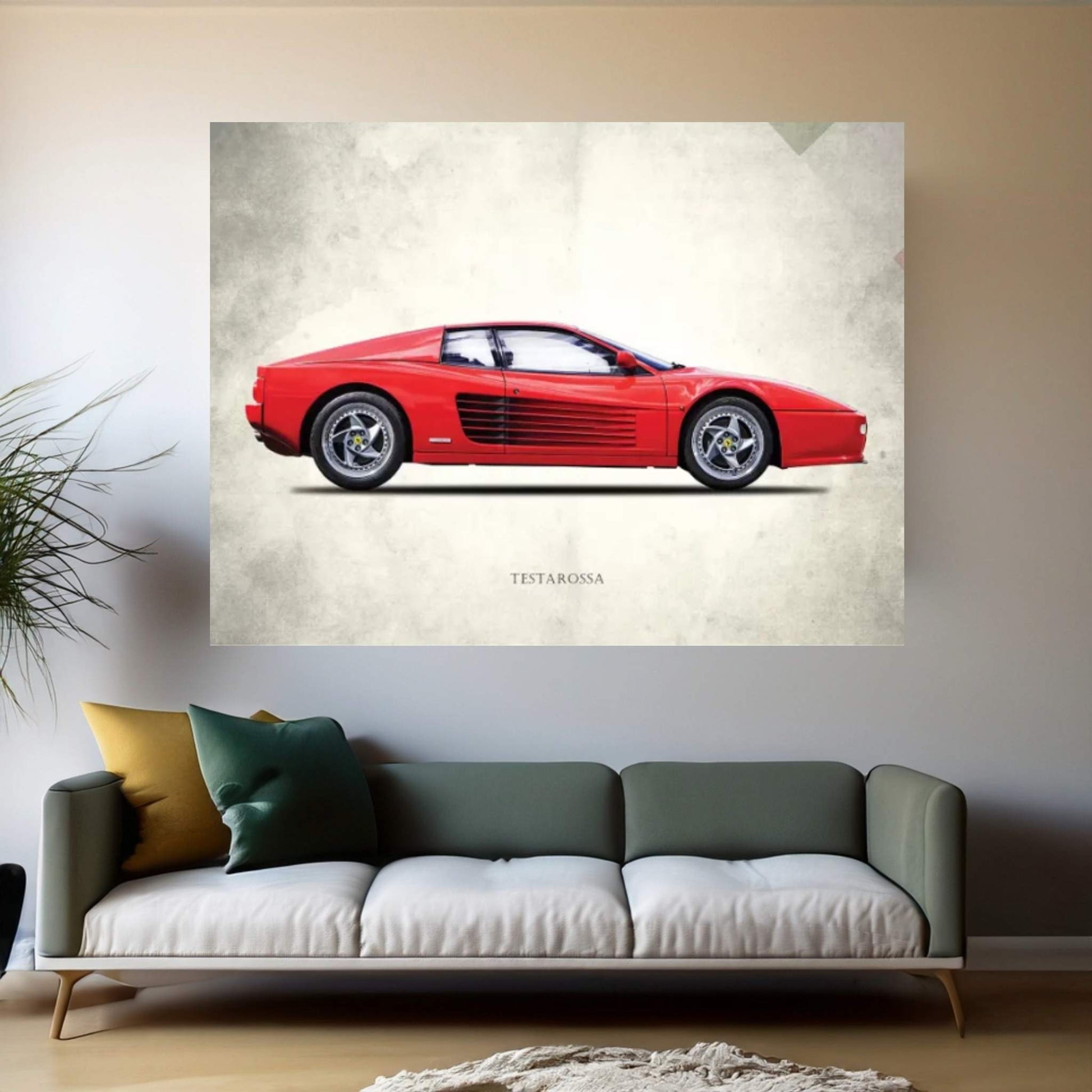 1996 Ferrari Testarossa Canvas Wall Art - Y Canvas