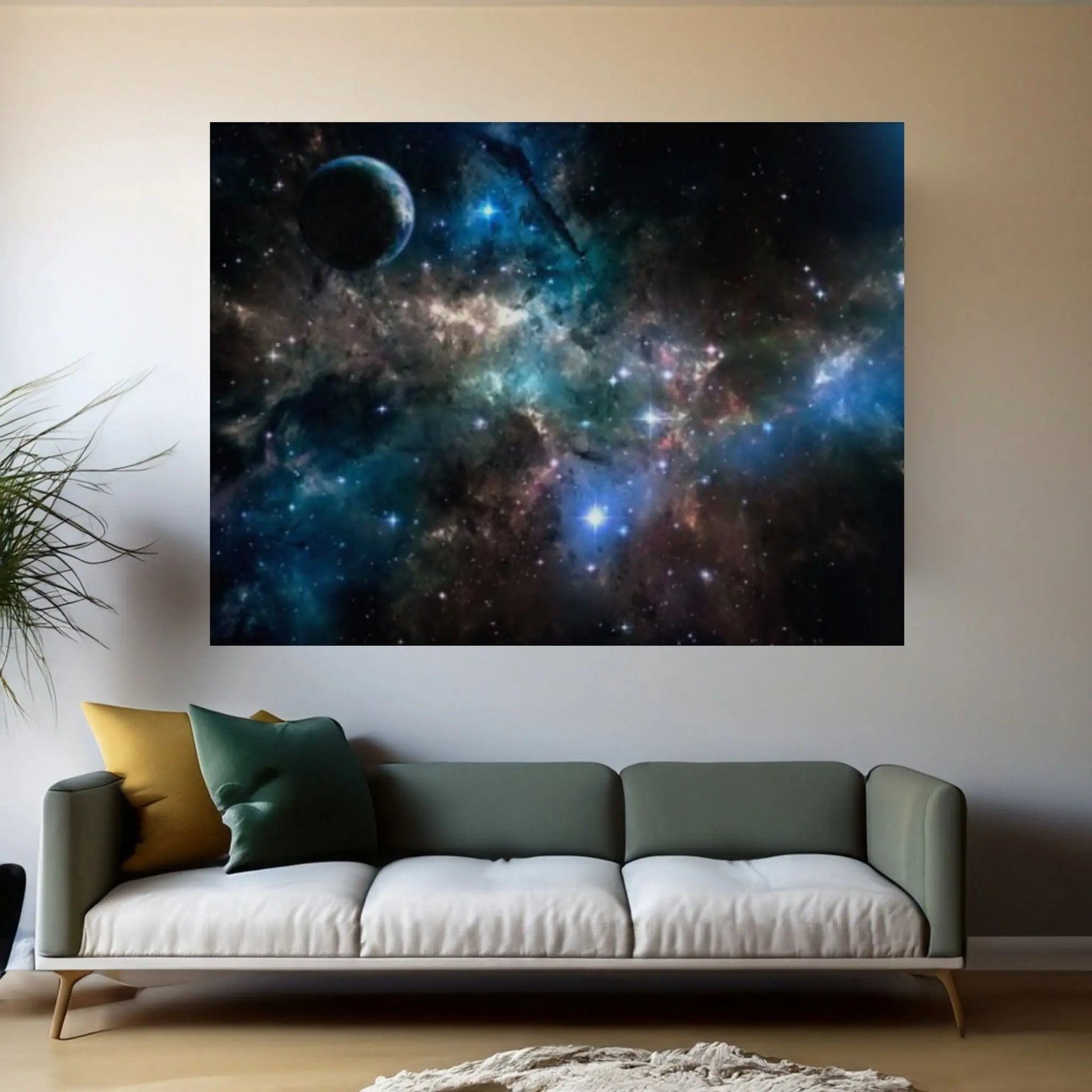 Hubble Light Space Print on Canvas Wall Art Poster Print - Y Canvas