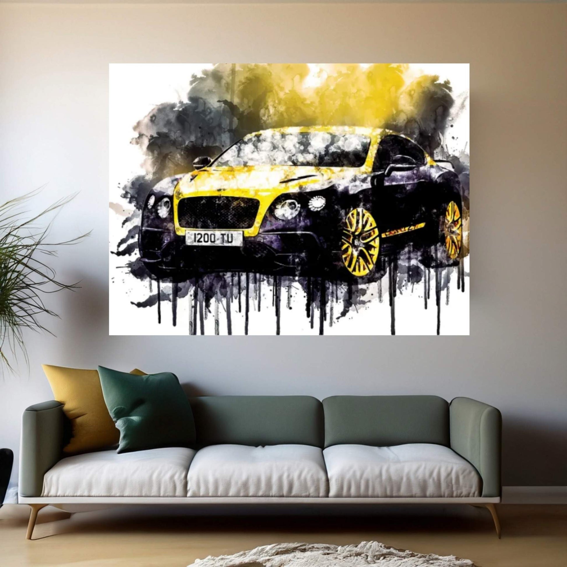 2018 Bentley Continental GT Vehicle CCCLXXVIII Canvas Wall Art - Y Canvas