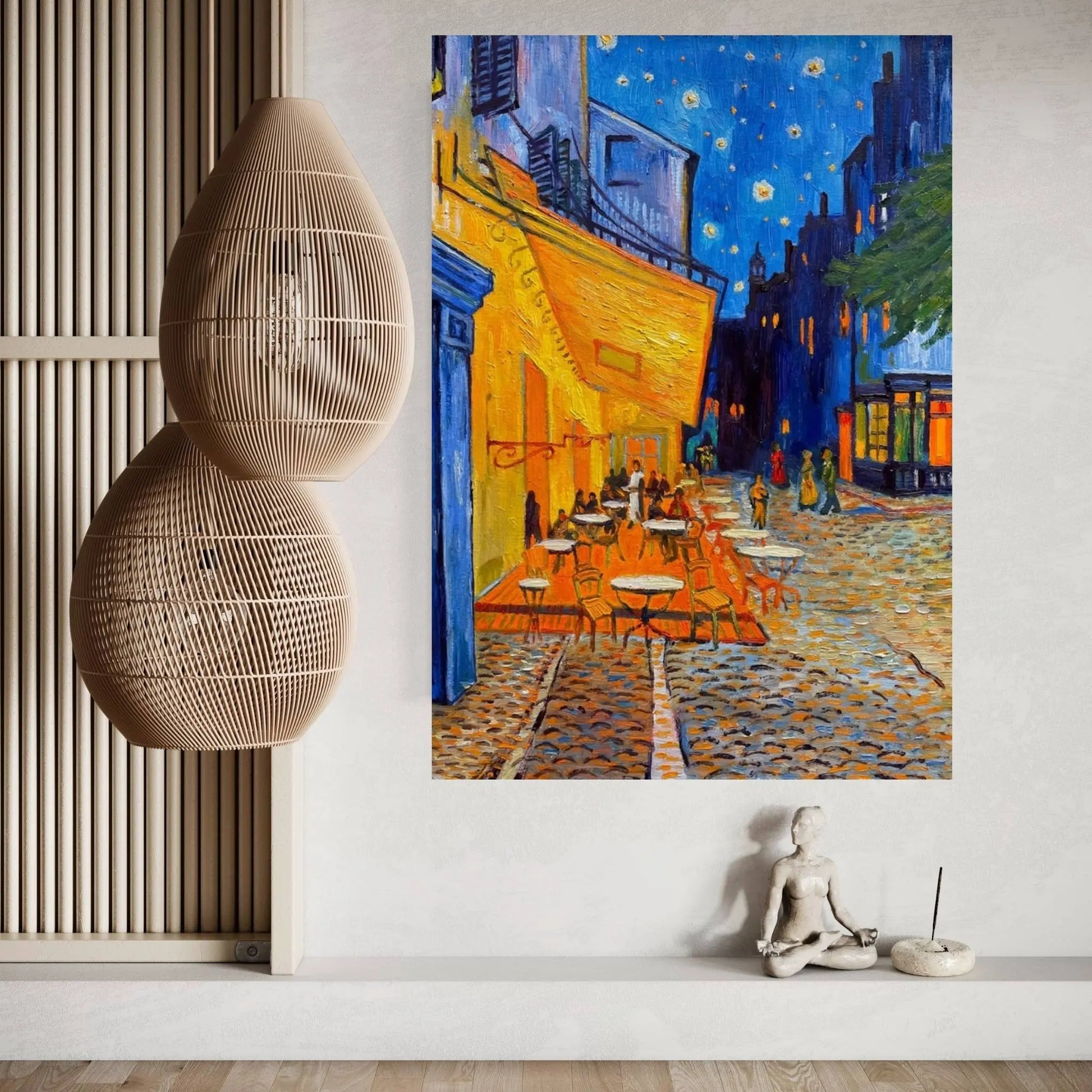 The Cafe Terrace on the Place du Forum (Café Terrace at Night) Canvas Wall Art - Y Canvas