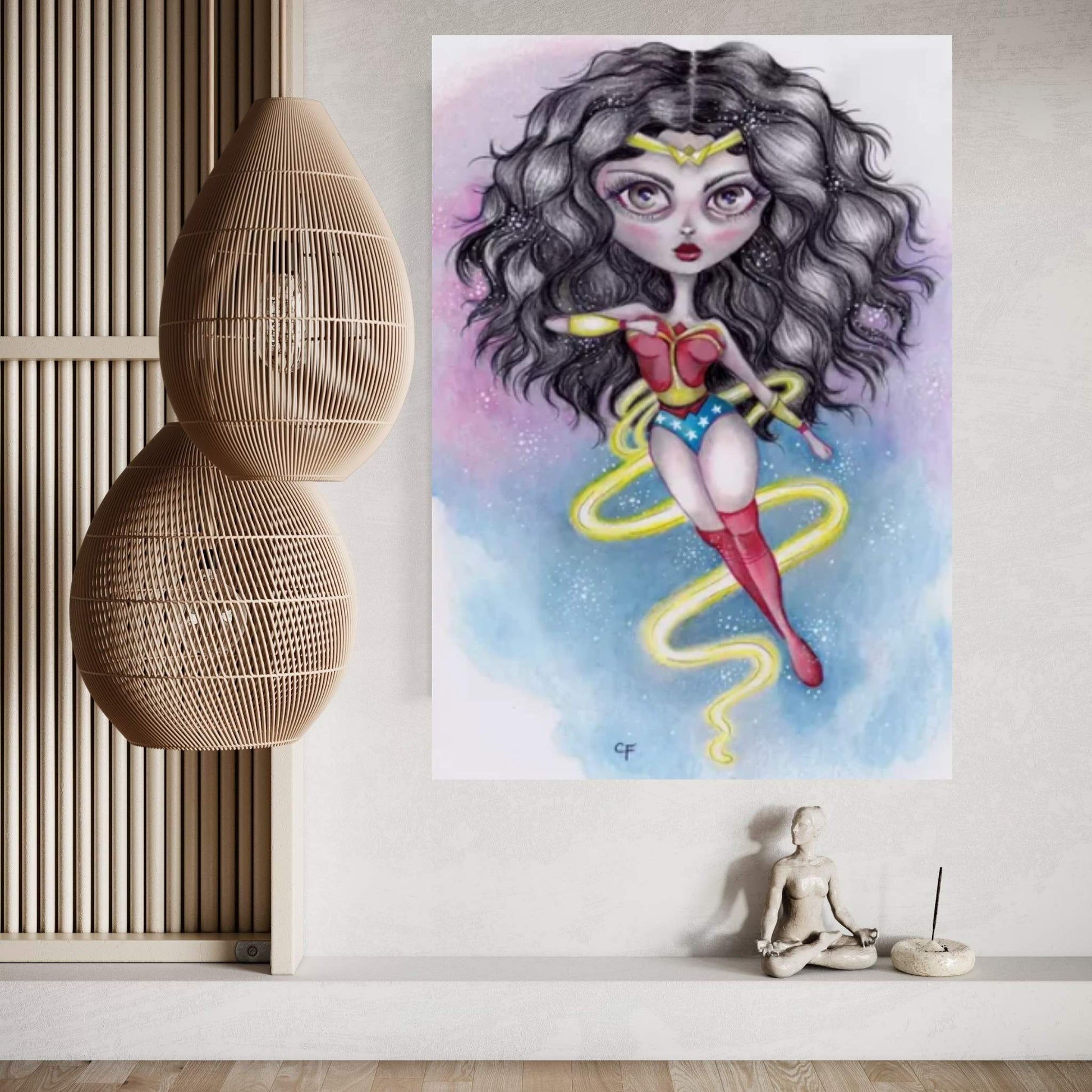 Wonder Woman Canvas Wall Art - Y Canvas