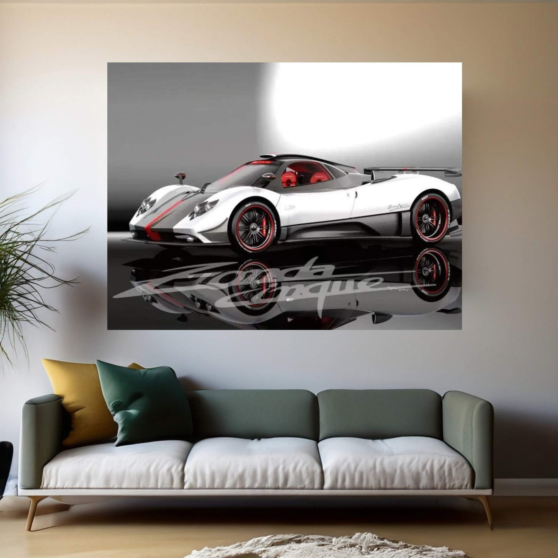 Pagani Zonda Cinque Canvas Wall Art - Y Canvas