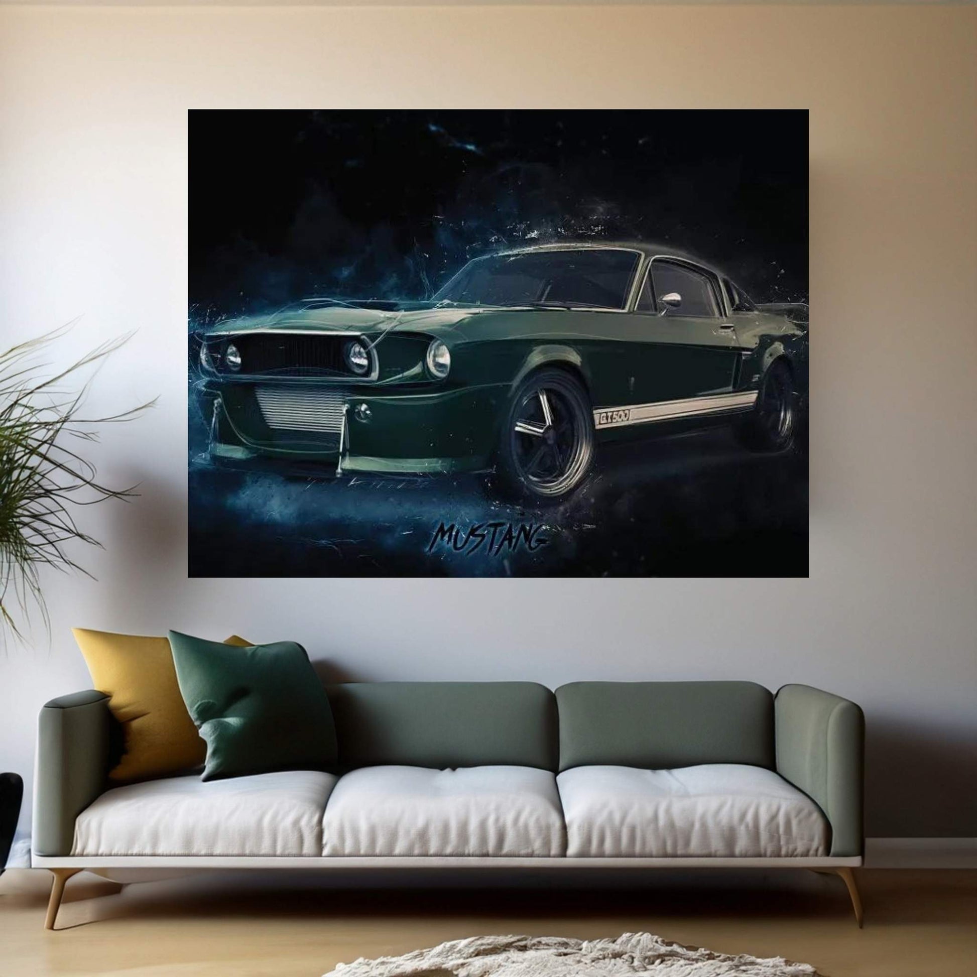 Mustang Eleanor Canvas Wall Art - Y Canvas