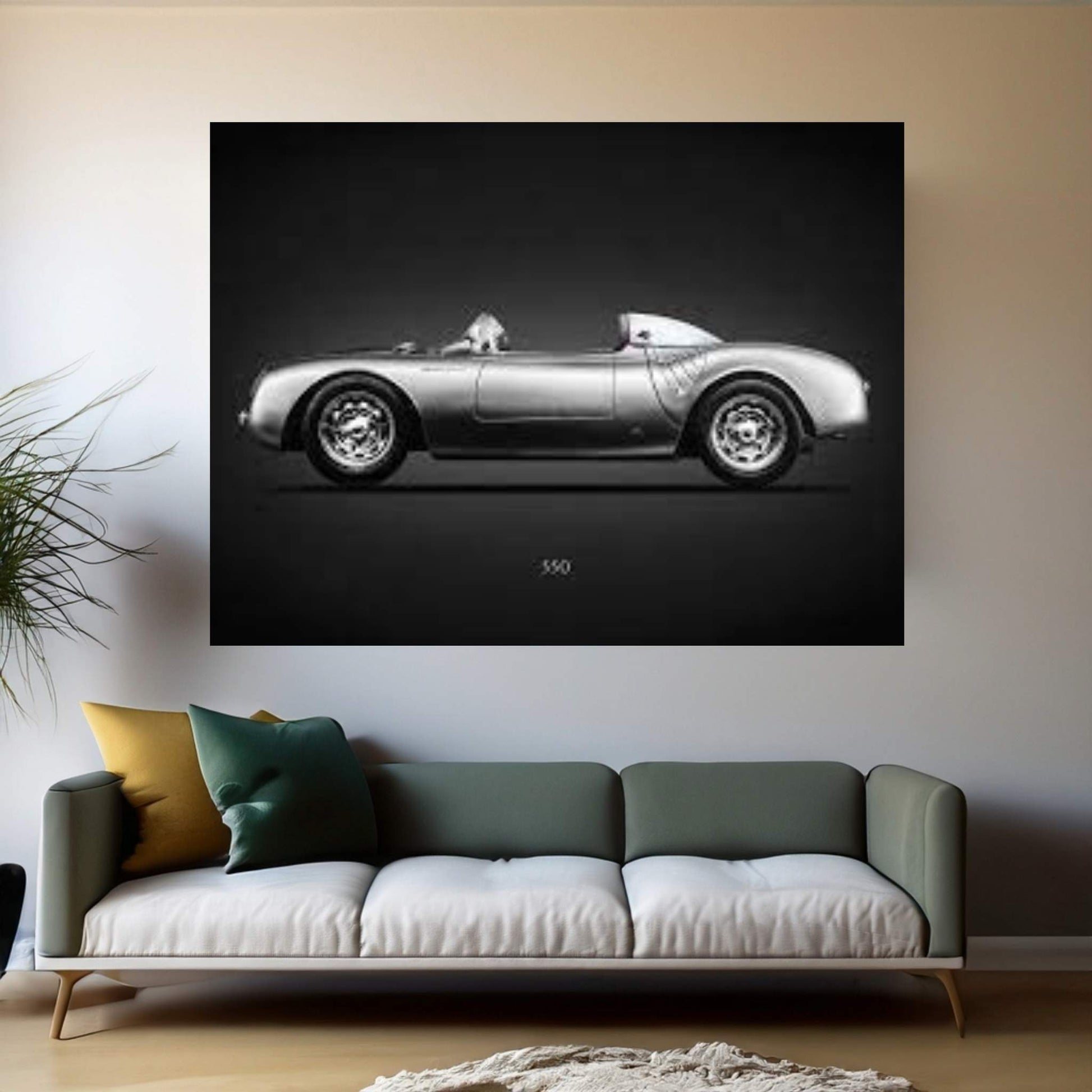 Porsche 550 Spyder Canvas Wall Art - Y Canvas