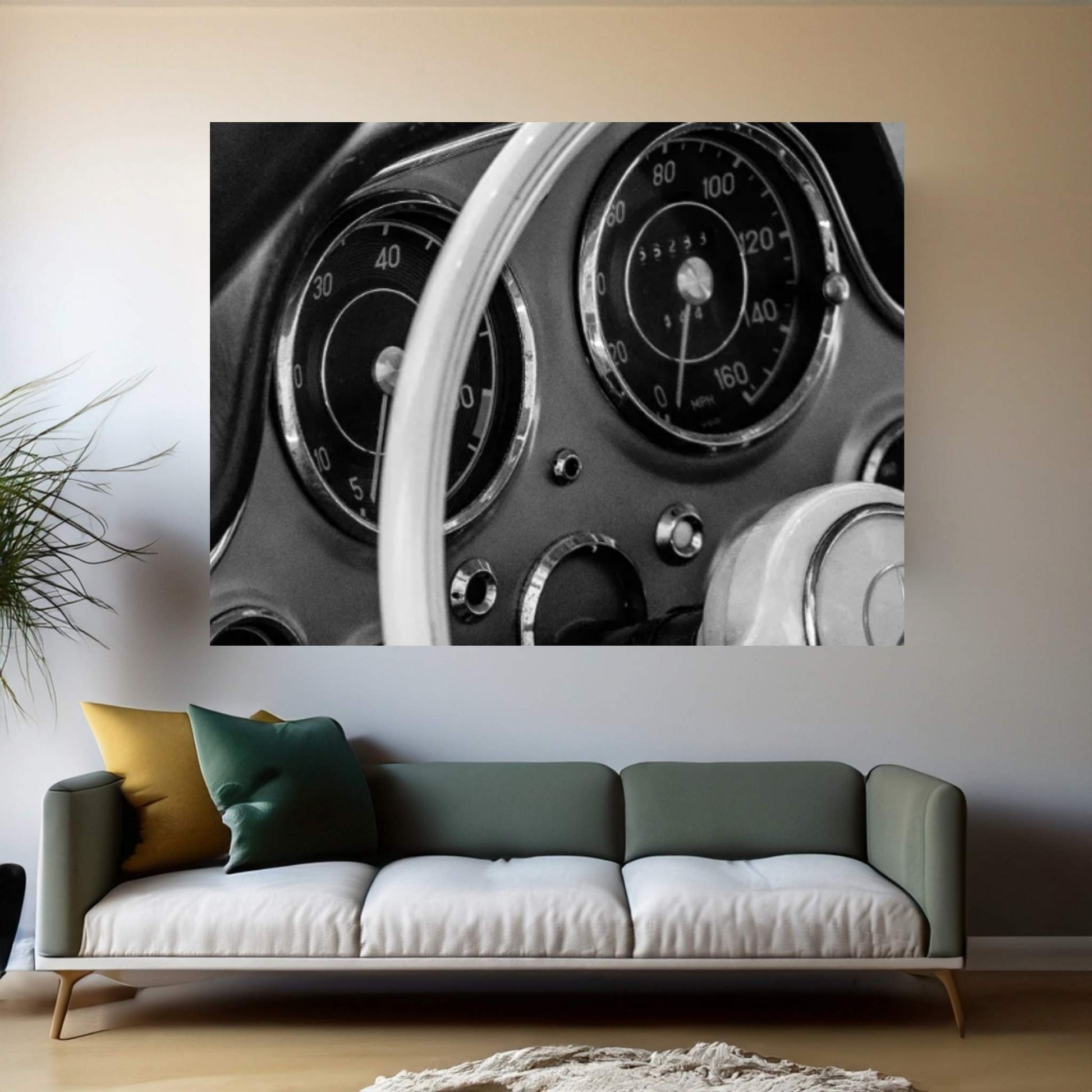 Car Lovers II Canvas Wall Art - Y Canvas